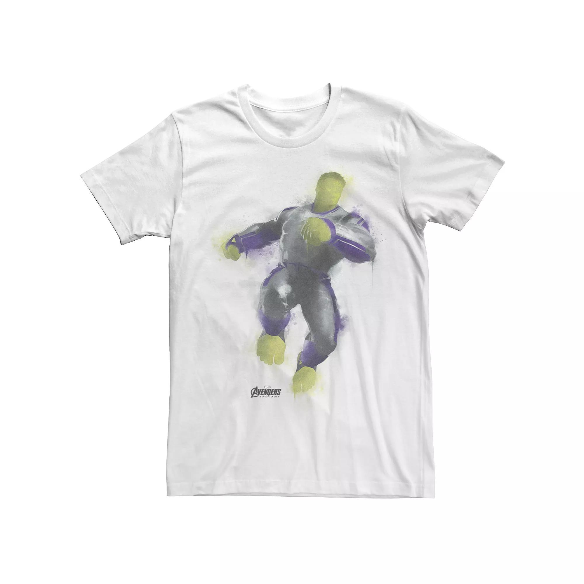 Men's Marvel Avengers Endgame Hulk Spray Paint Pose Graphic Tee,  Product Image