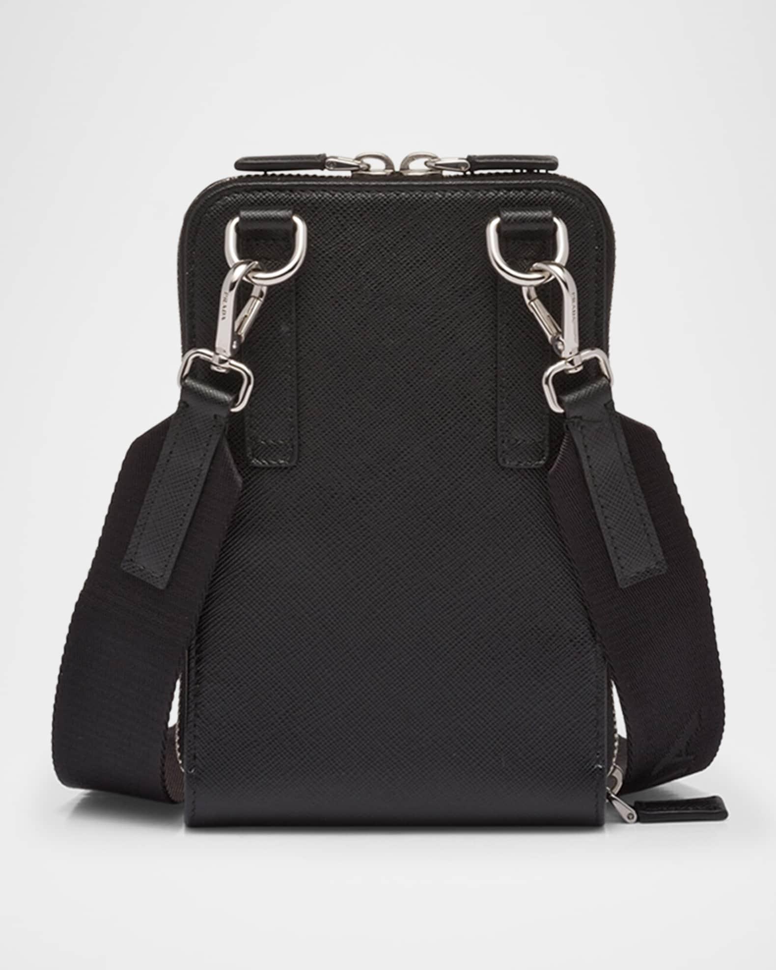 Men's Saffiano Leather Smartphone Case Product Image