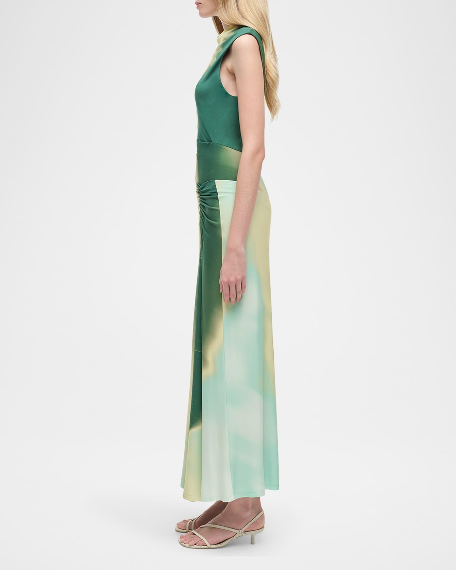 Acacia Sleeveless Ruched Midi Dress Product Image