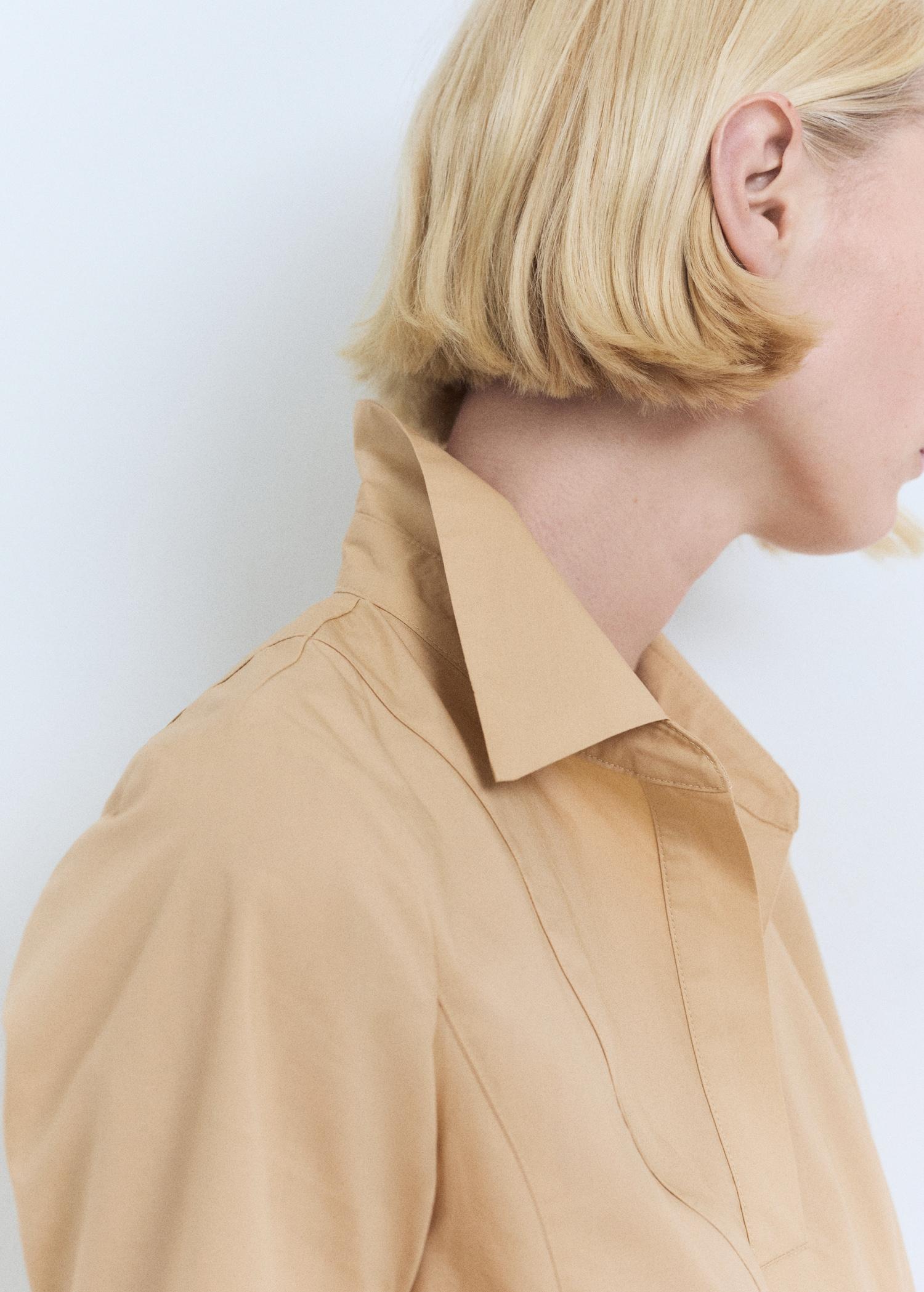 Short shirt dress - Women | MANGO USA Product Image