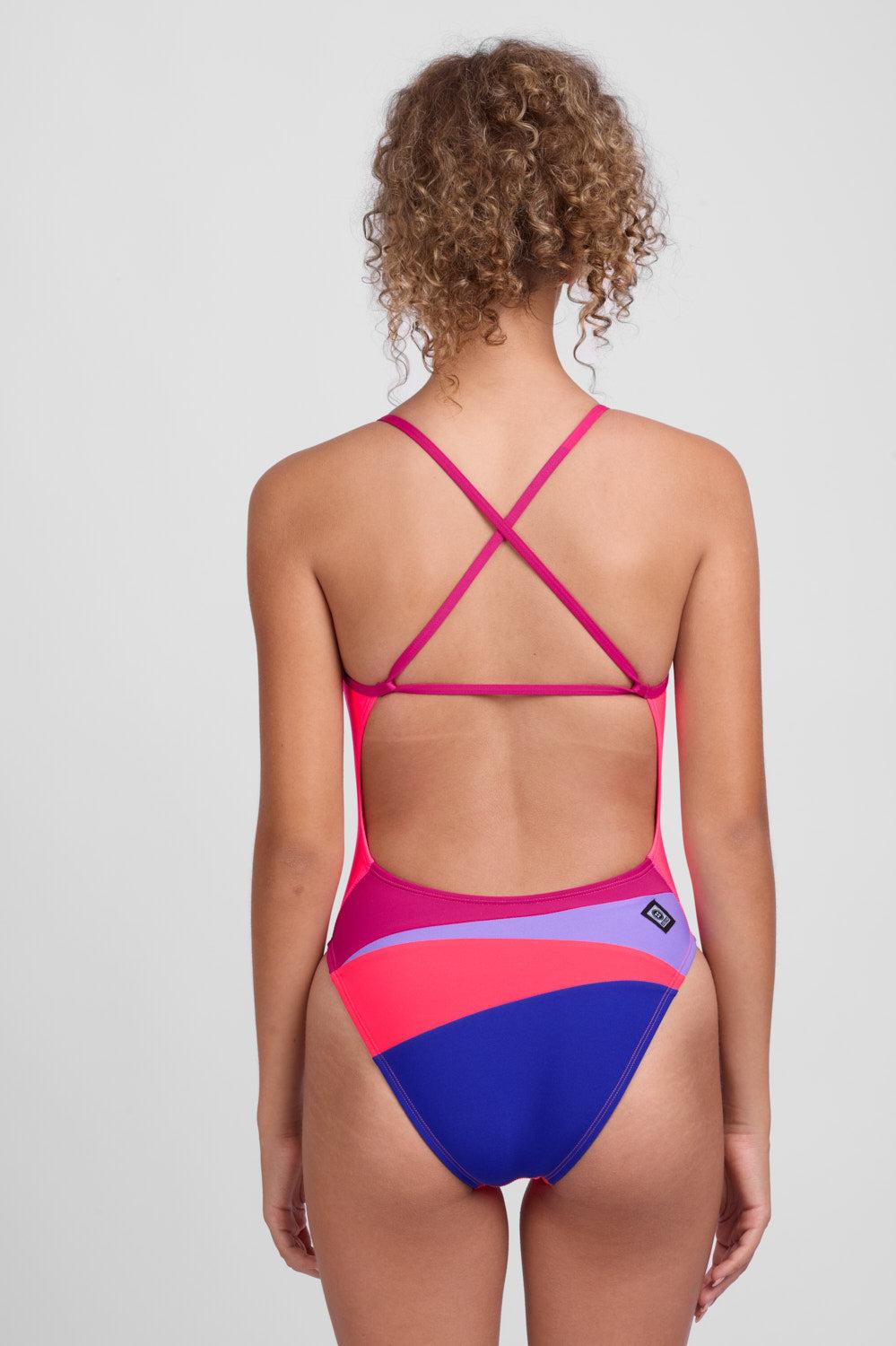 Melisse One Piece Swimsuit - Peacock Contrast Female Product Image