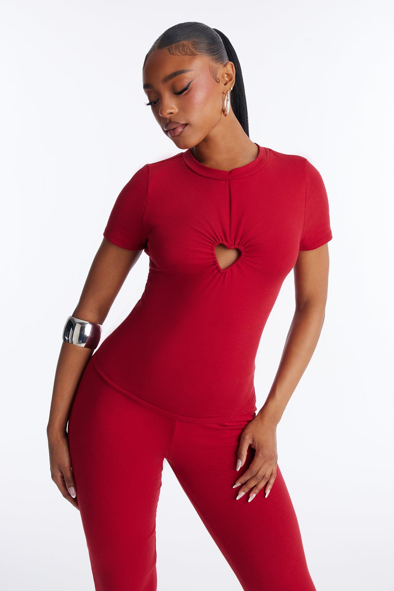 Your Sweetheart Pant Set - Red Female Product Image