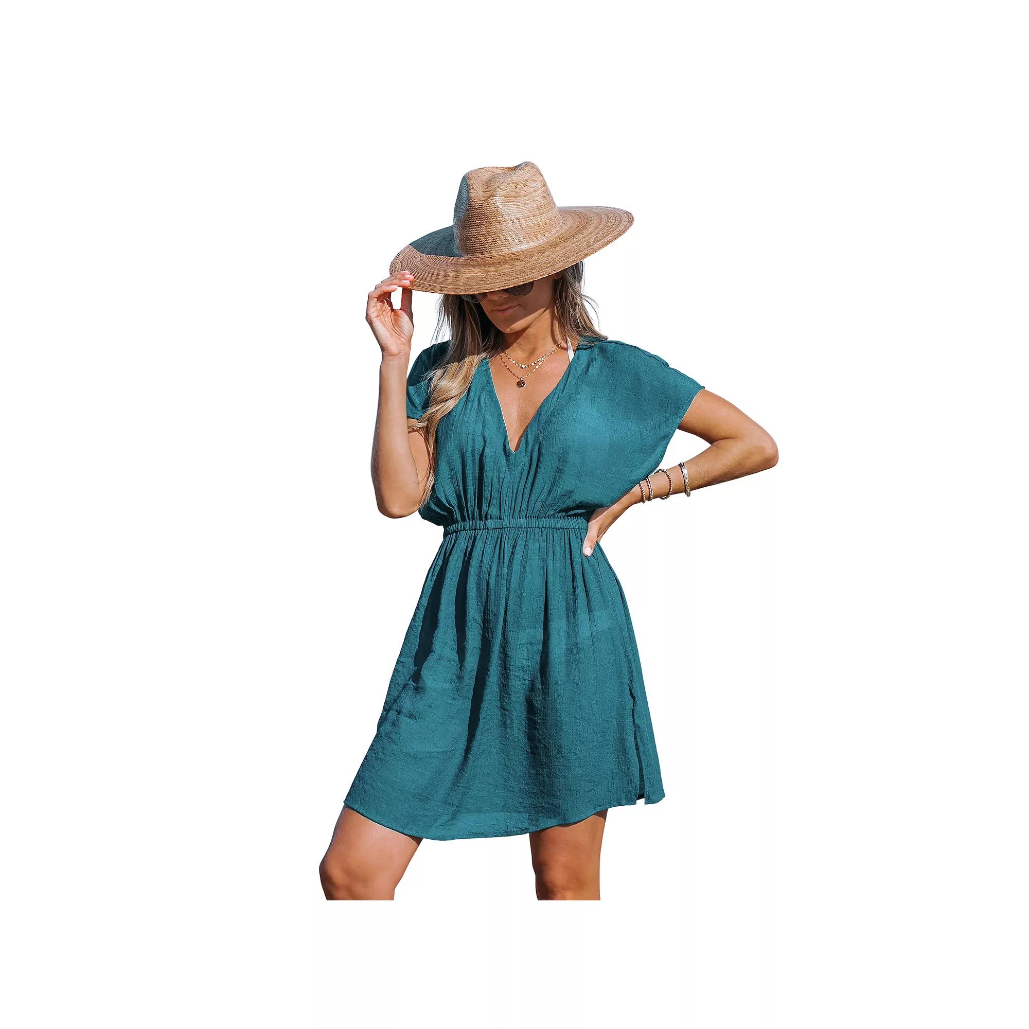 Women's Cupshe Delina Plunge Cover-Up Dress,  Product Image