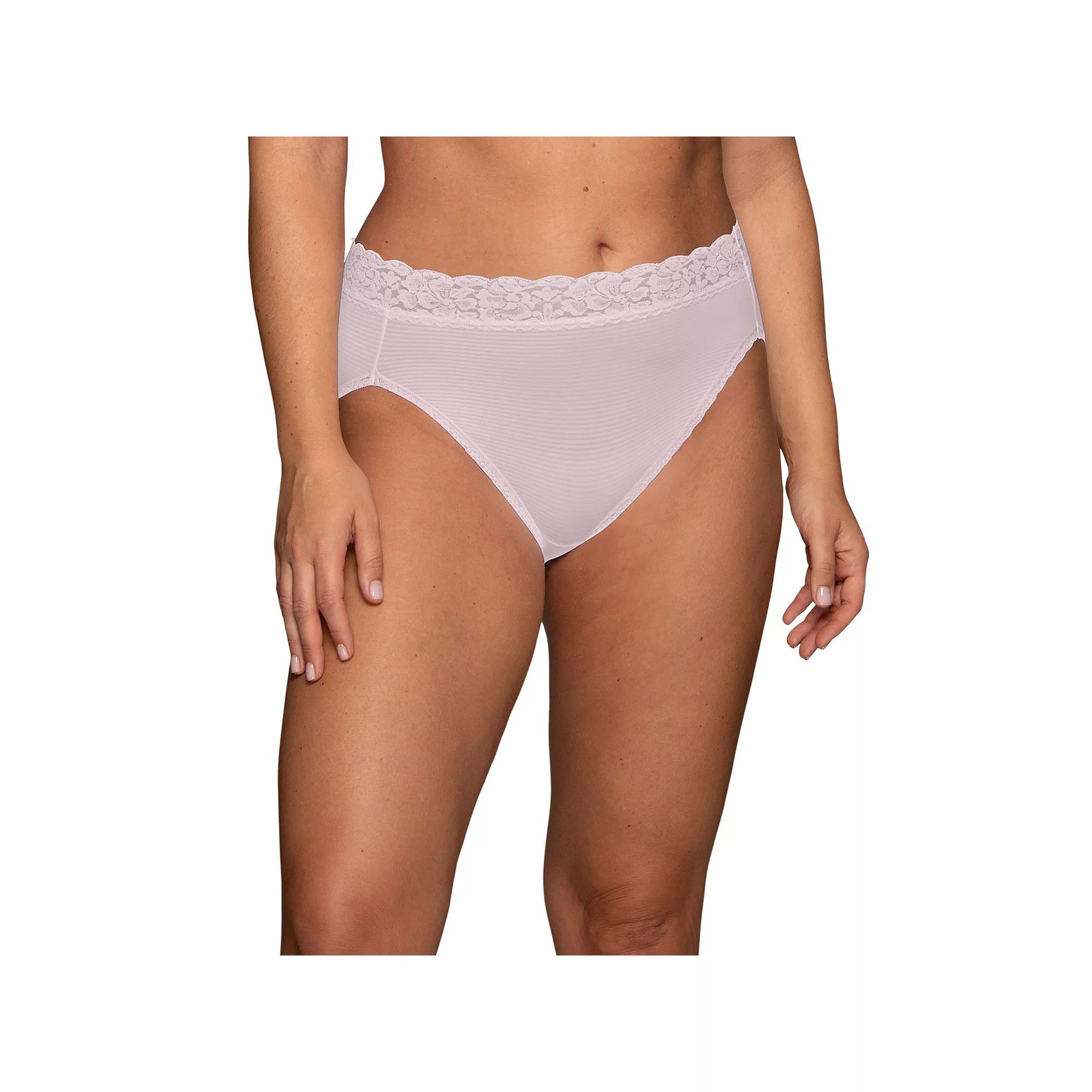 Womens Vanity Fair Lingerie Flattering Lace Hi-Cut Panty 13280 Product Image