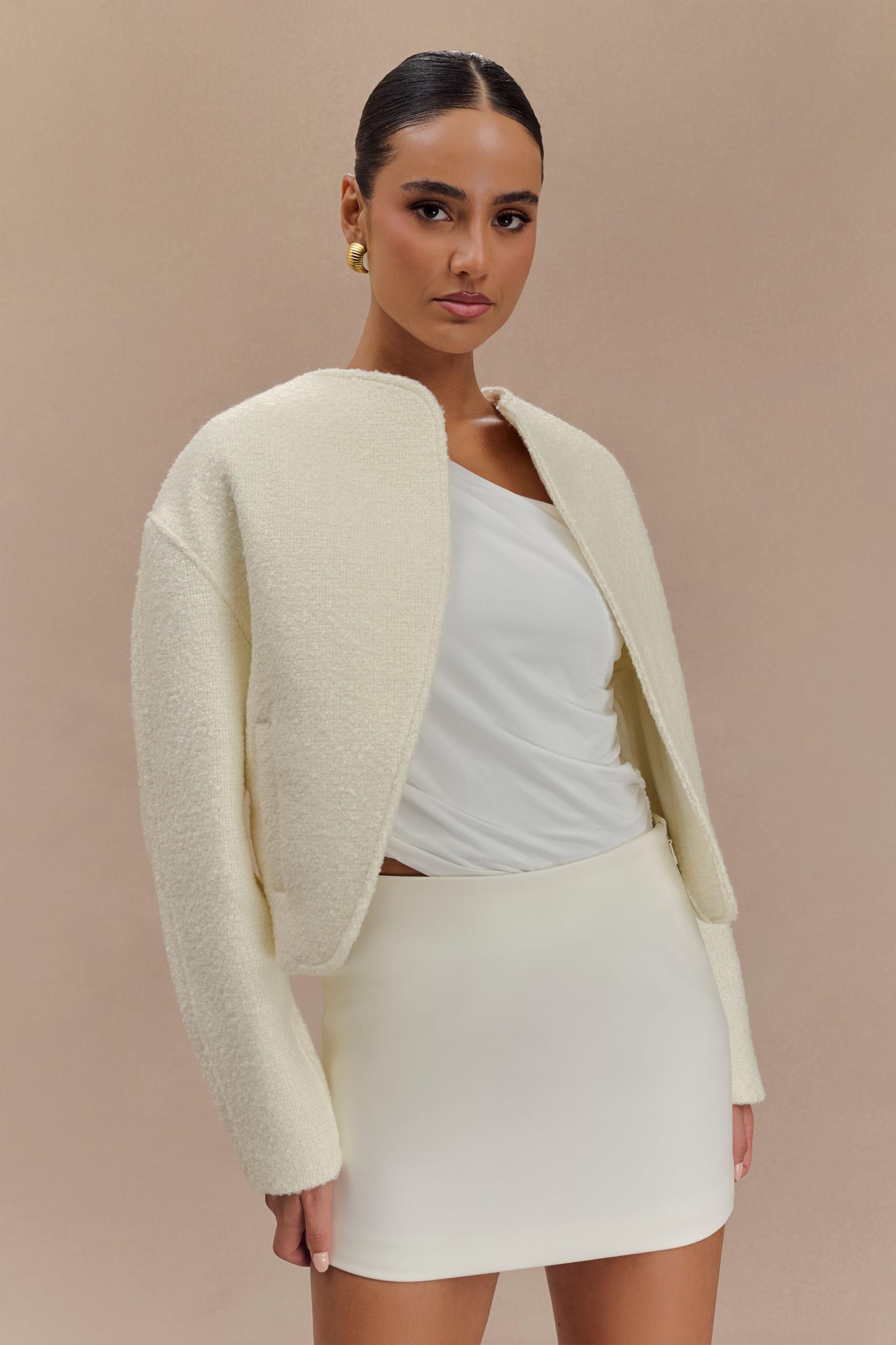 Bree Scarf And Jacket - Ivory Product Image