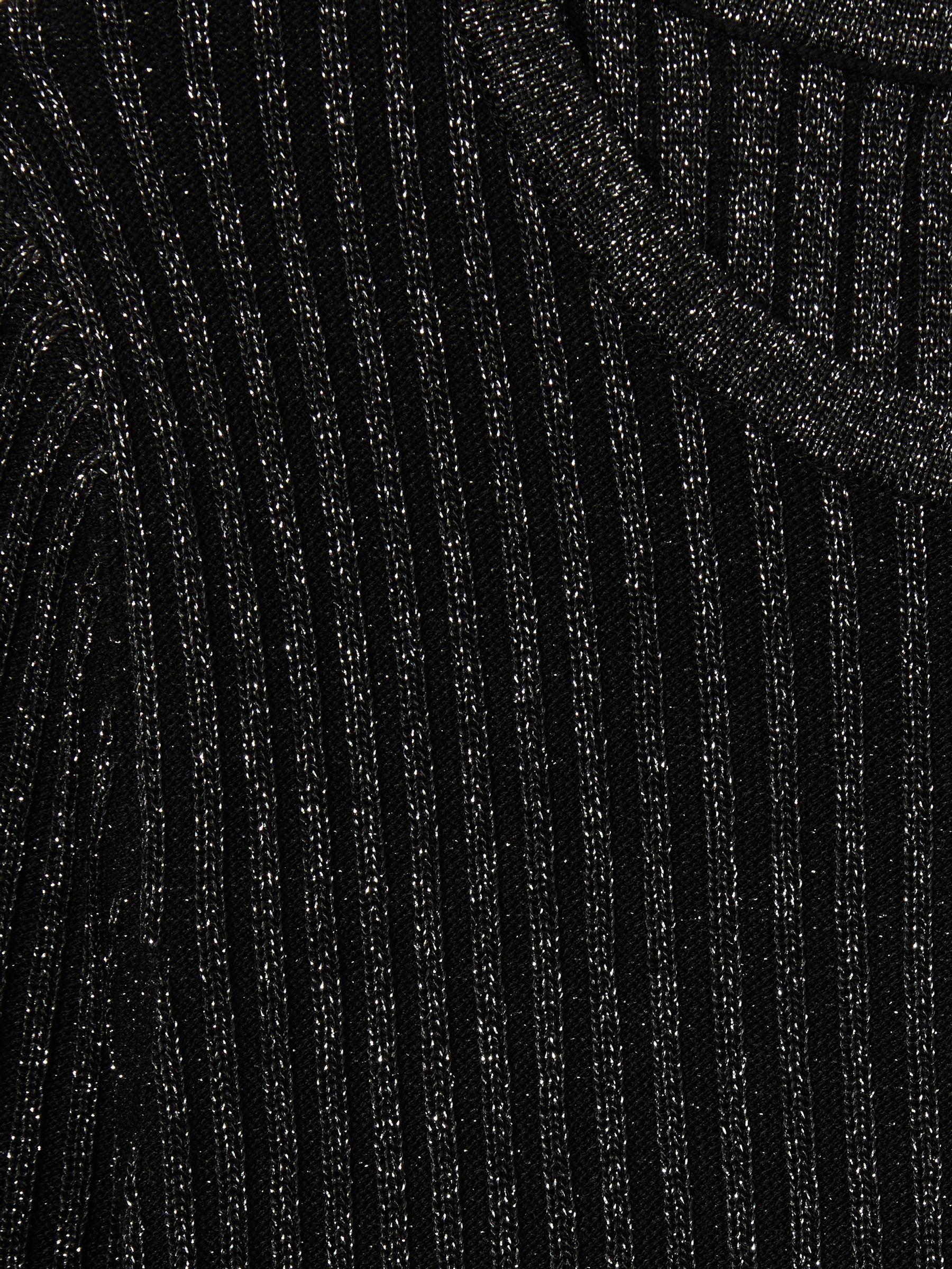 Florere Sheer Embellished Mini Dress in Gunmetal Product Image