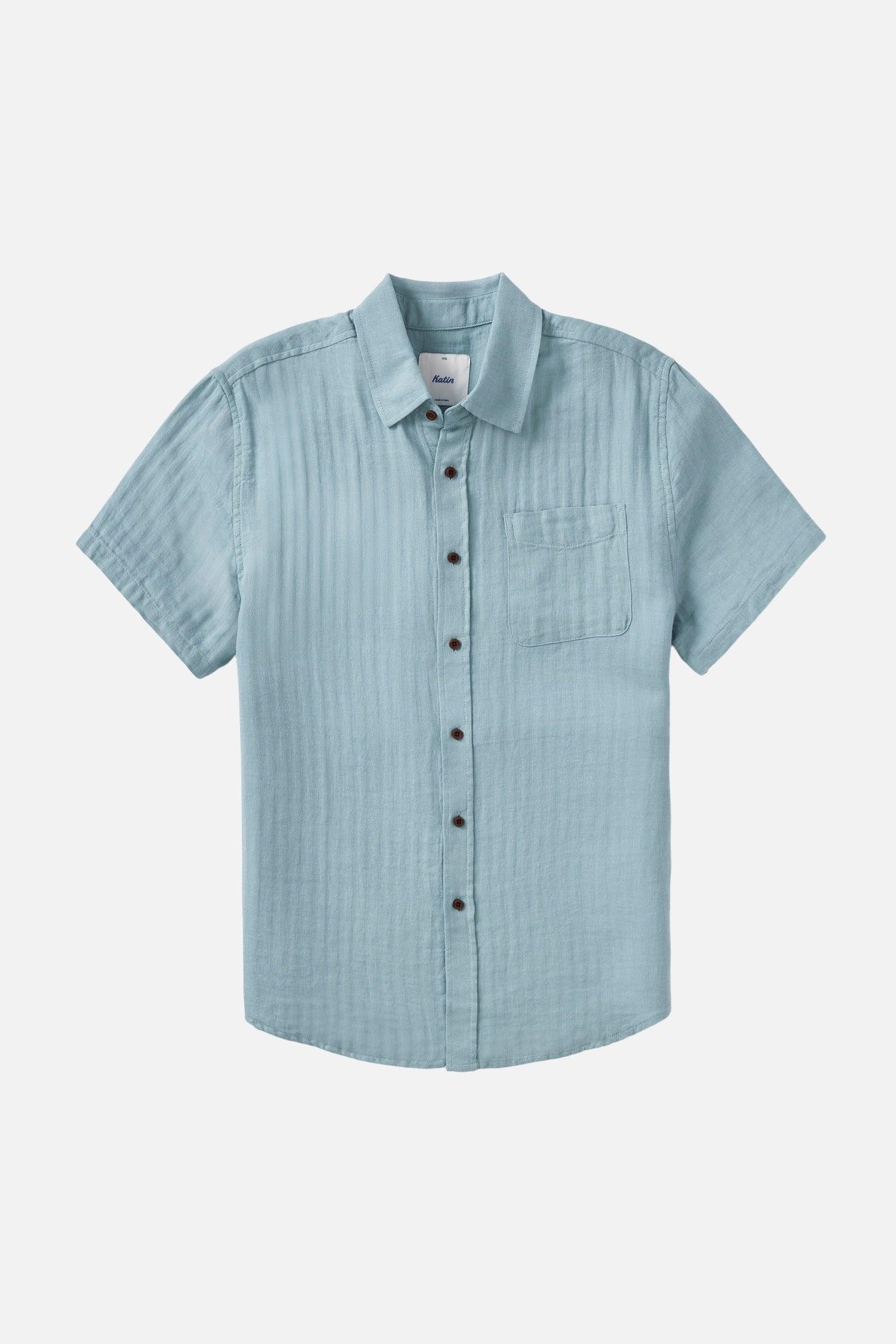 BOYS ALAN SOLID SHIRT - DESERT SAGE / L Product Image