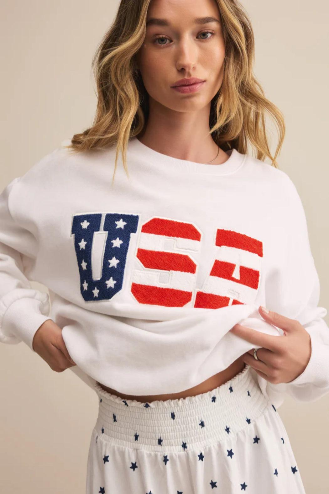 Oversized USA Sweatshirt Product Image