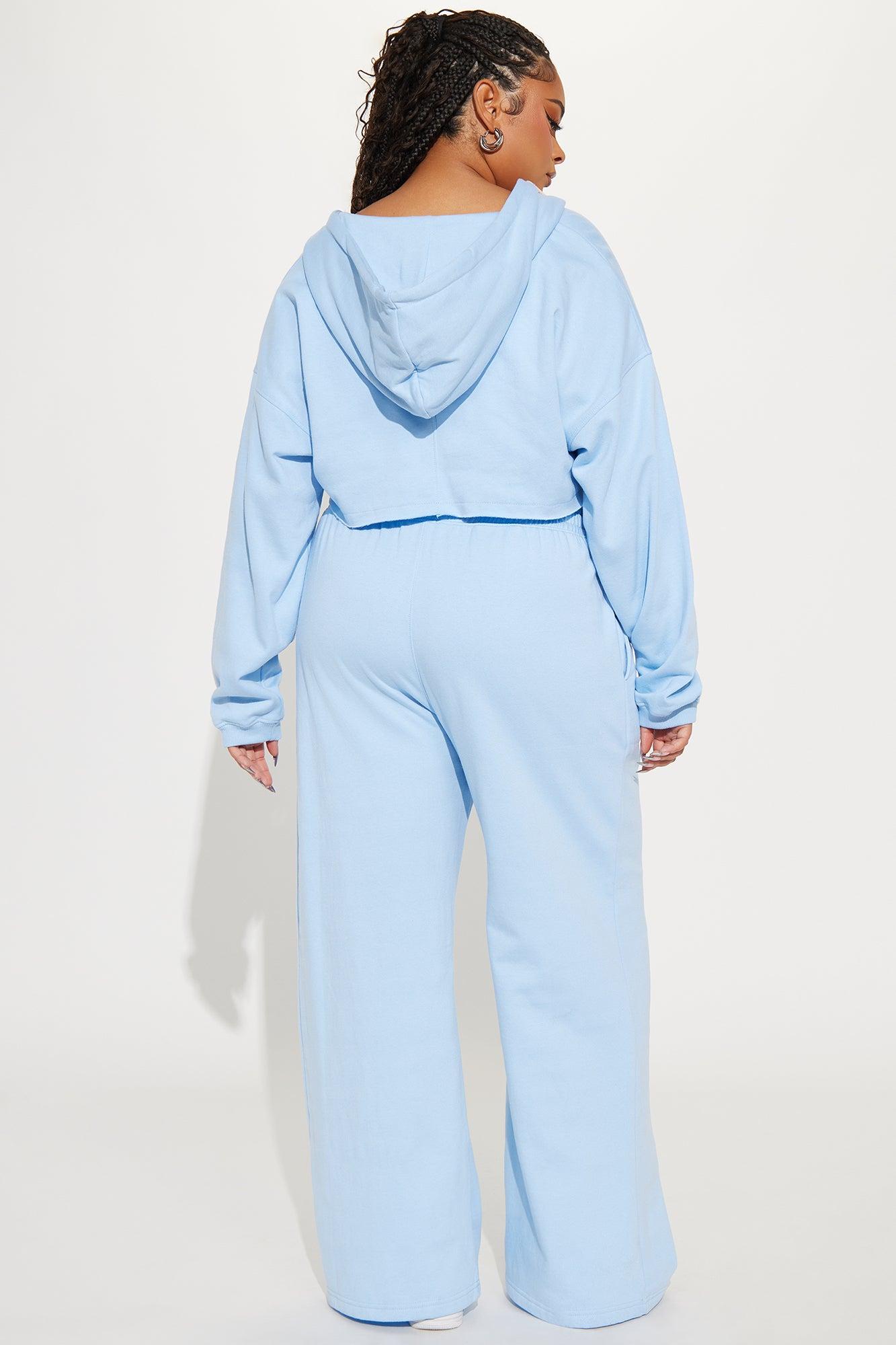 On The Way Sweatpant Set - Light Blue Product Image