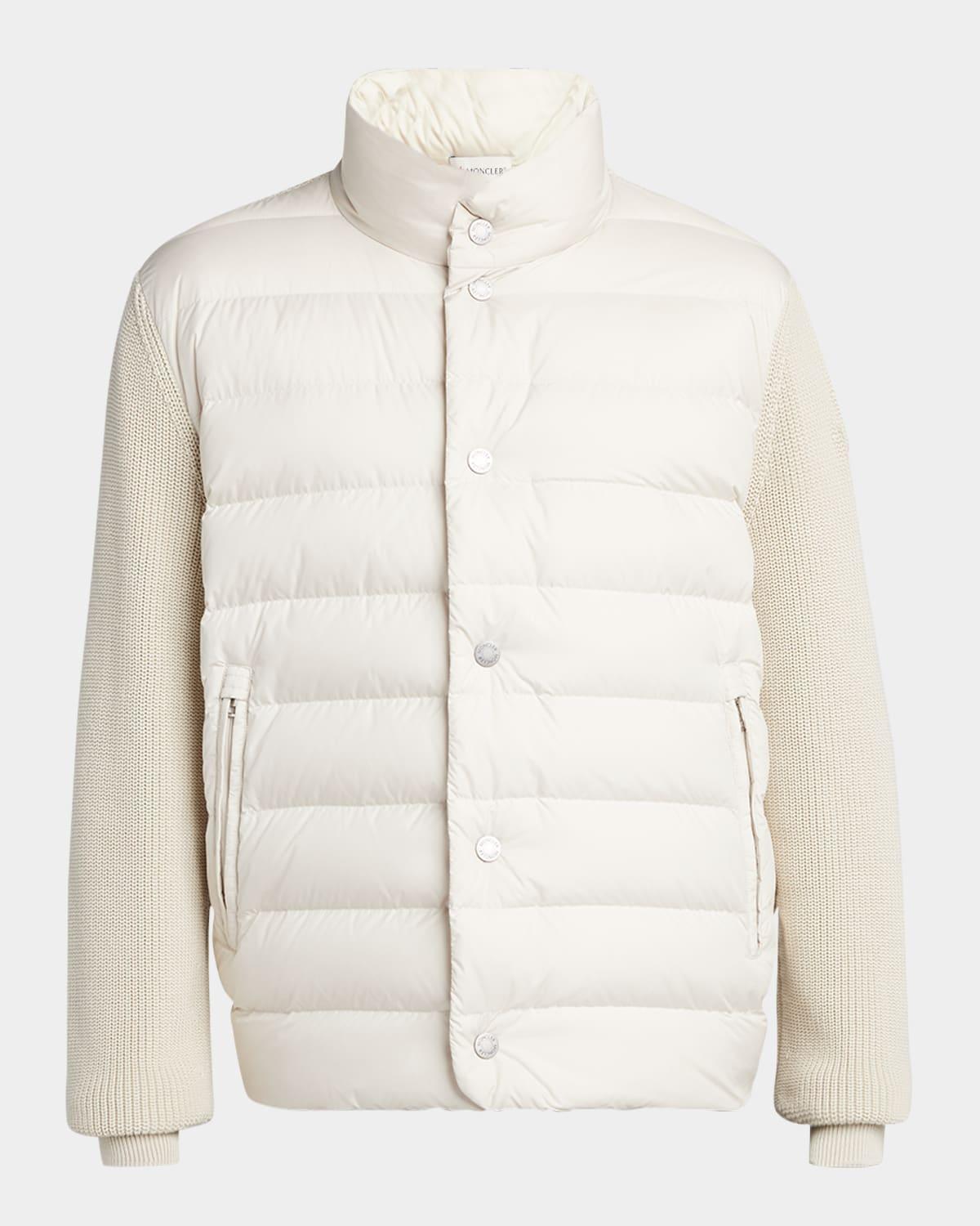 Mens Down Knit Combo Jacket Product Image