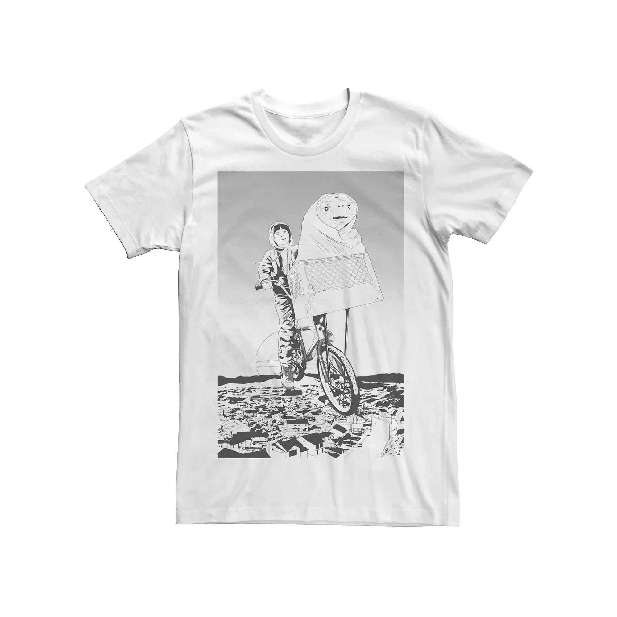 Men's E.T. and Elliot Flying Bike Sketch Tee,  Product Image