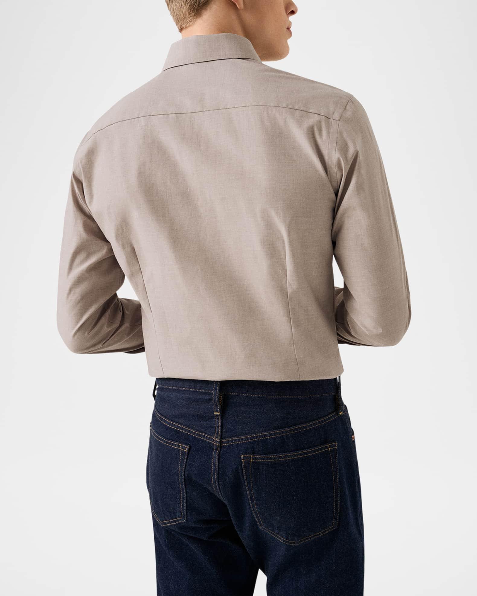 Men's Signature Twill Contemporary-Fit Dress Shirt Product Image