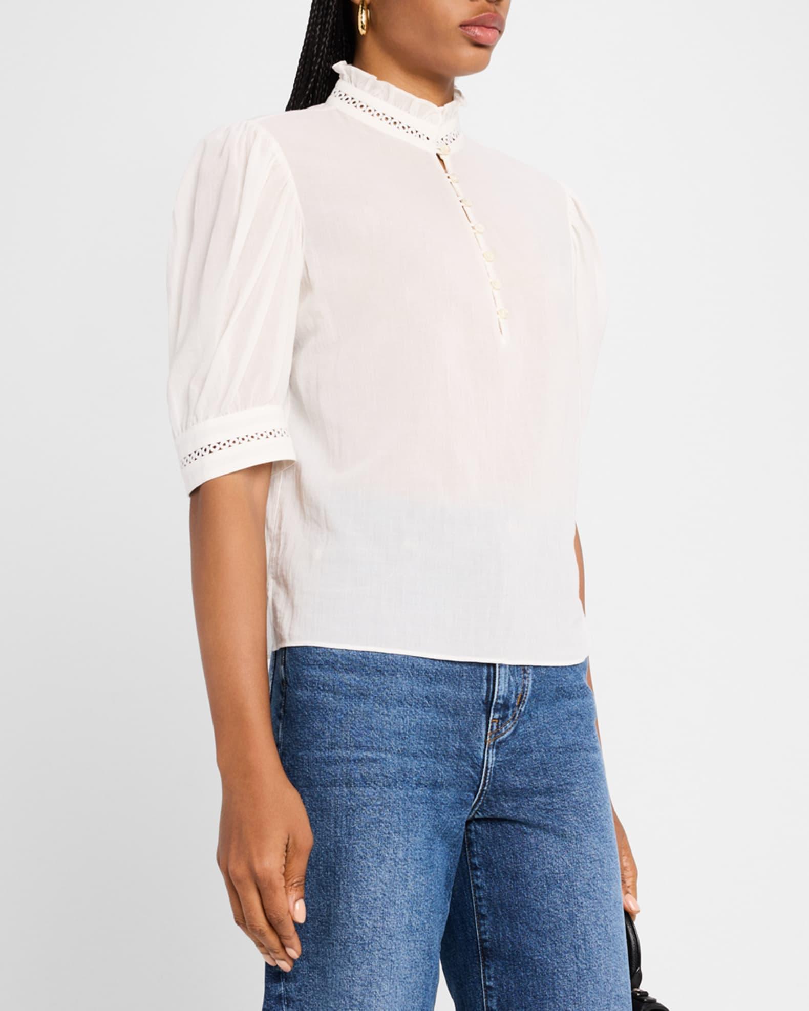 The Ruffle Collar Top Product Image