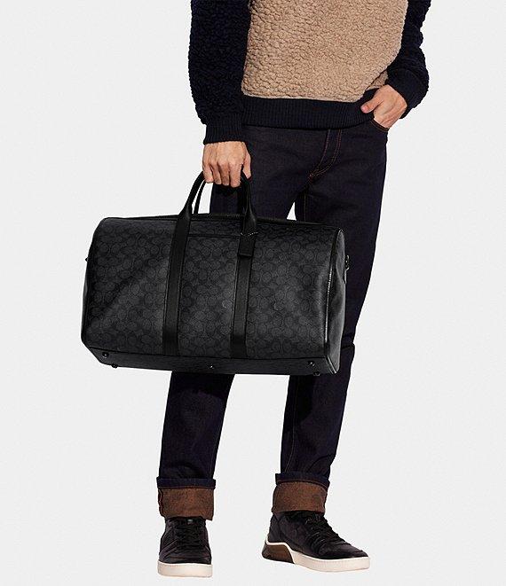 COACH Gotham Signature Coated Canvas And Refined Calfskin Leather Duffel Bag Product Image