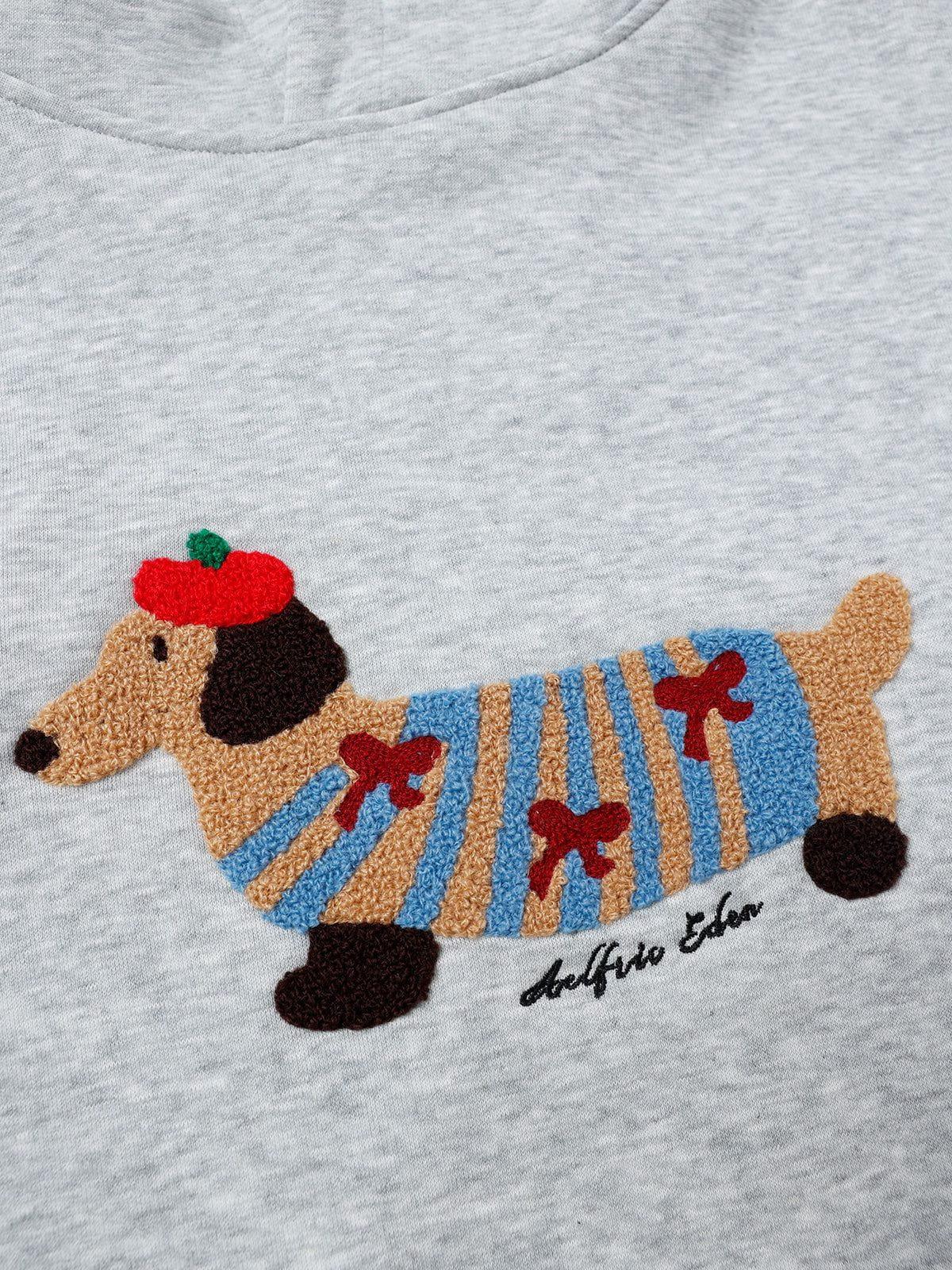 Aelfric Eden Cartoon Dachshund Hoodie Product Image