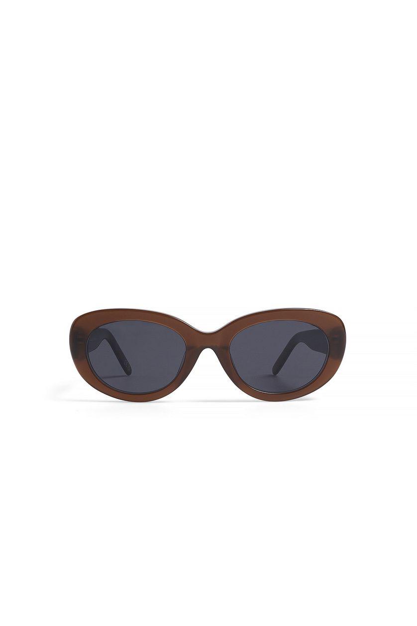 Oval Frame Acetate Sunglasses Product Image