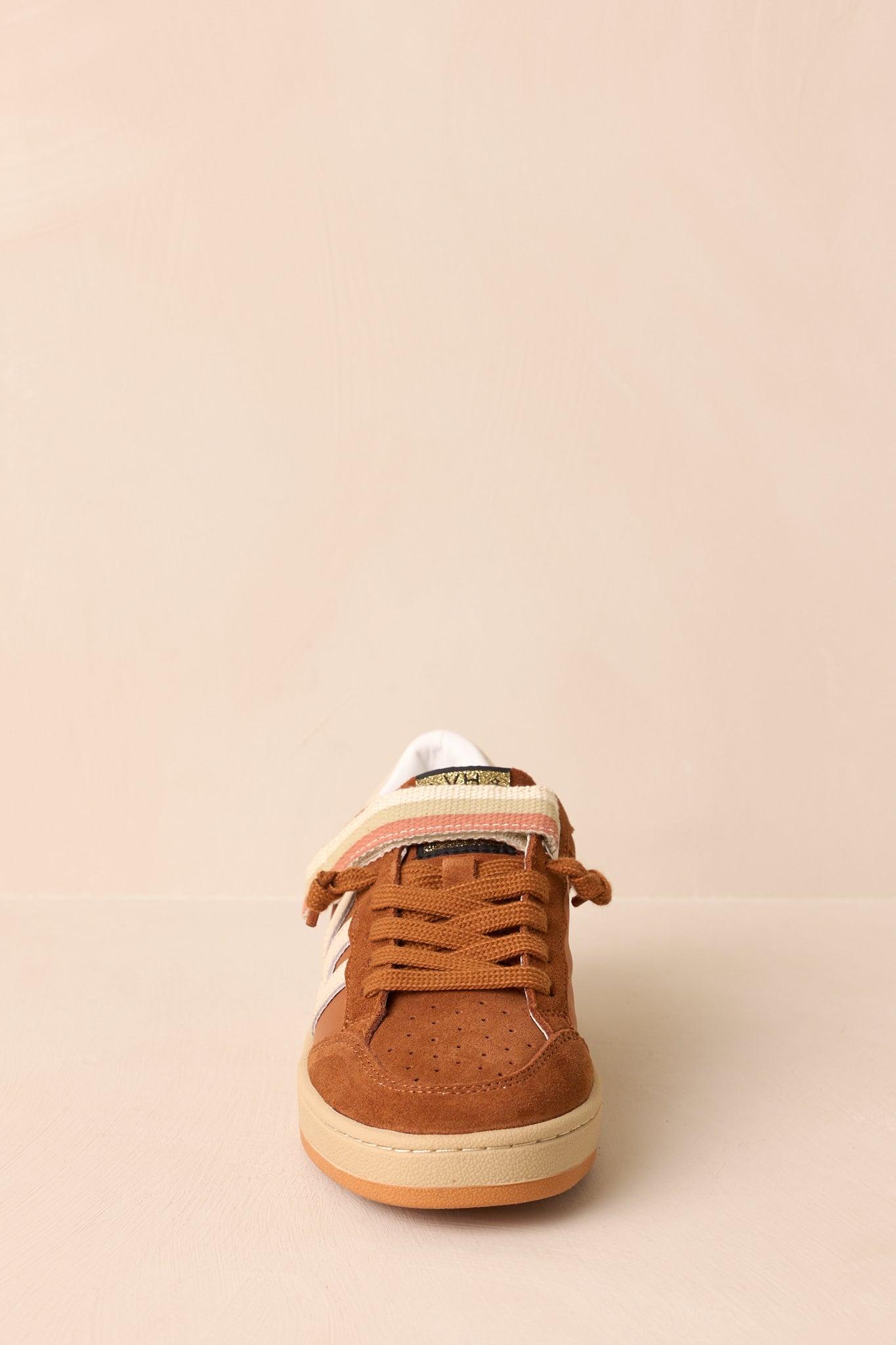 Vintage Havana Next 10 Brown Faux Suede Low Top Sneakers Product Image