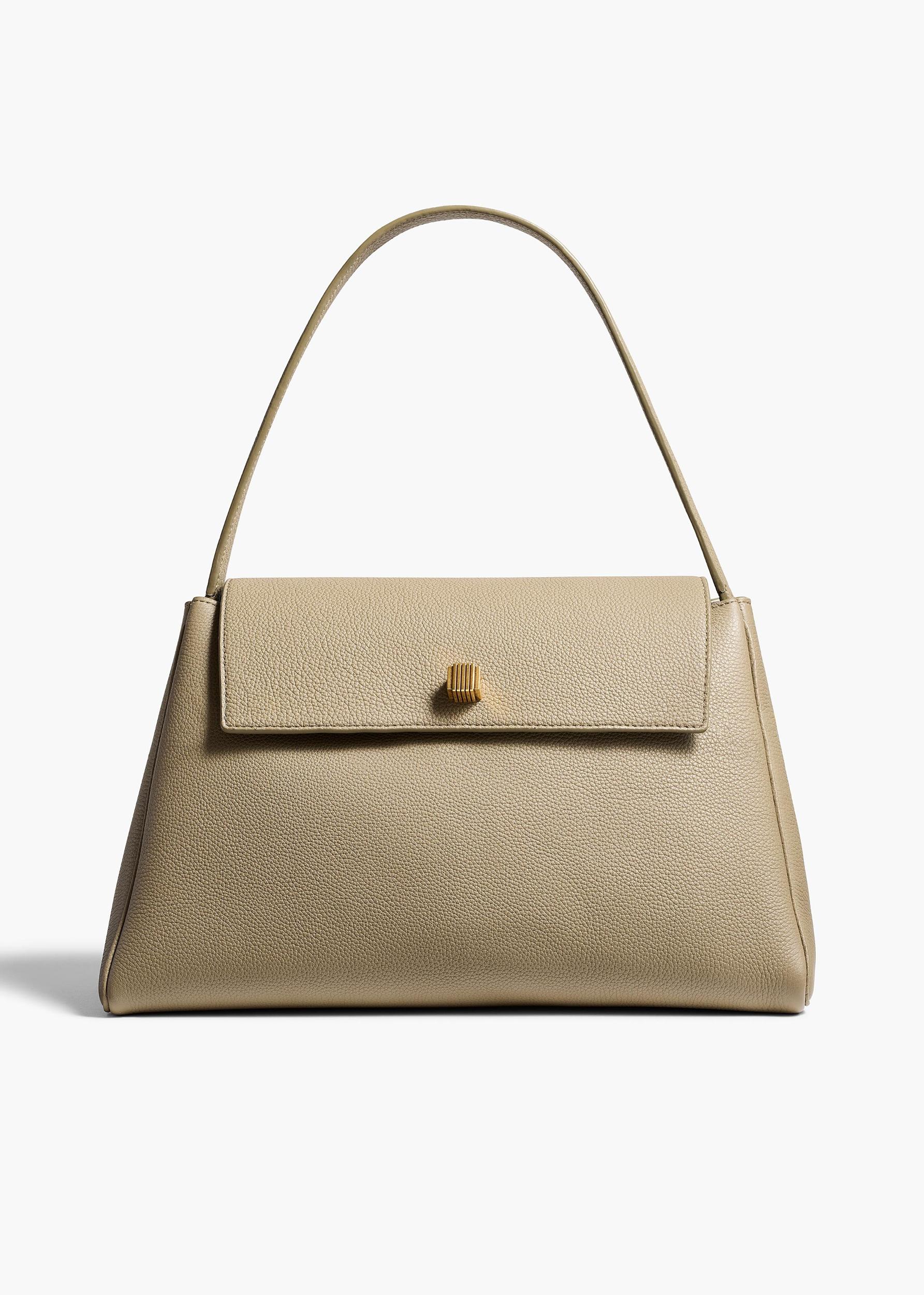 Audrey Top Handle Bag in Sage Pebbled Leather Product Image