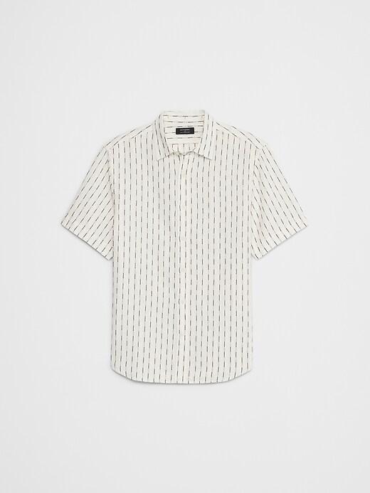 Slim Linen-Blend Shirt Product Image
