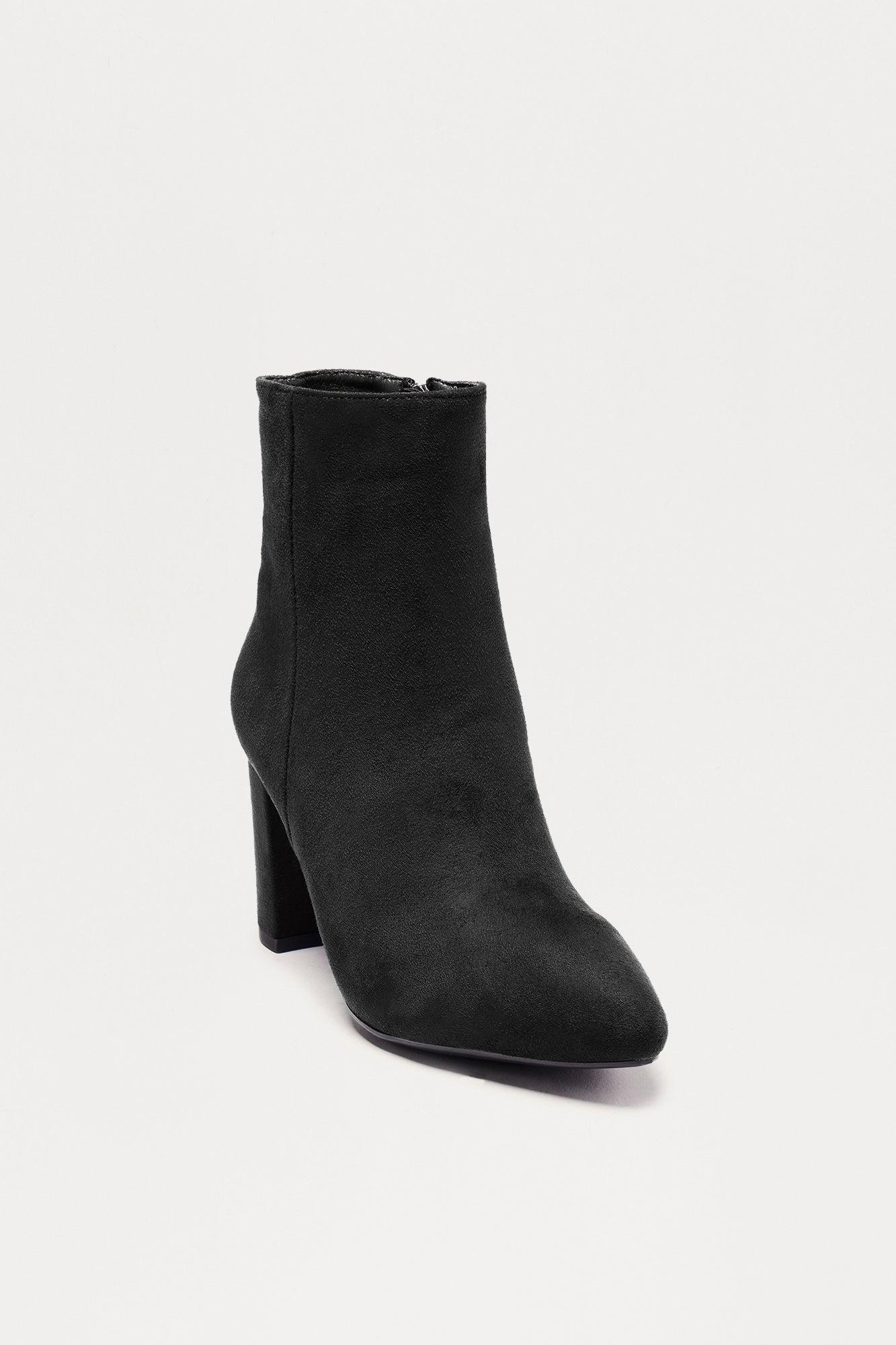 Park Faux Suede Booties - Black Female Product Image