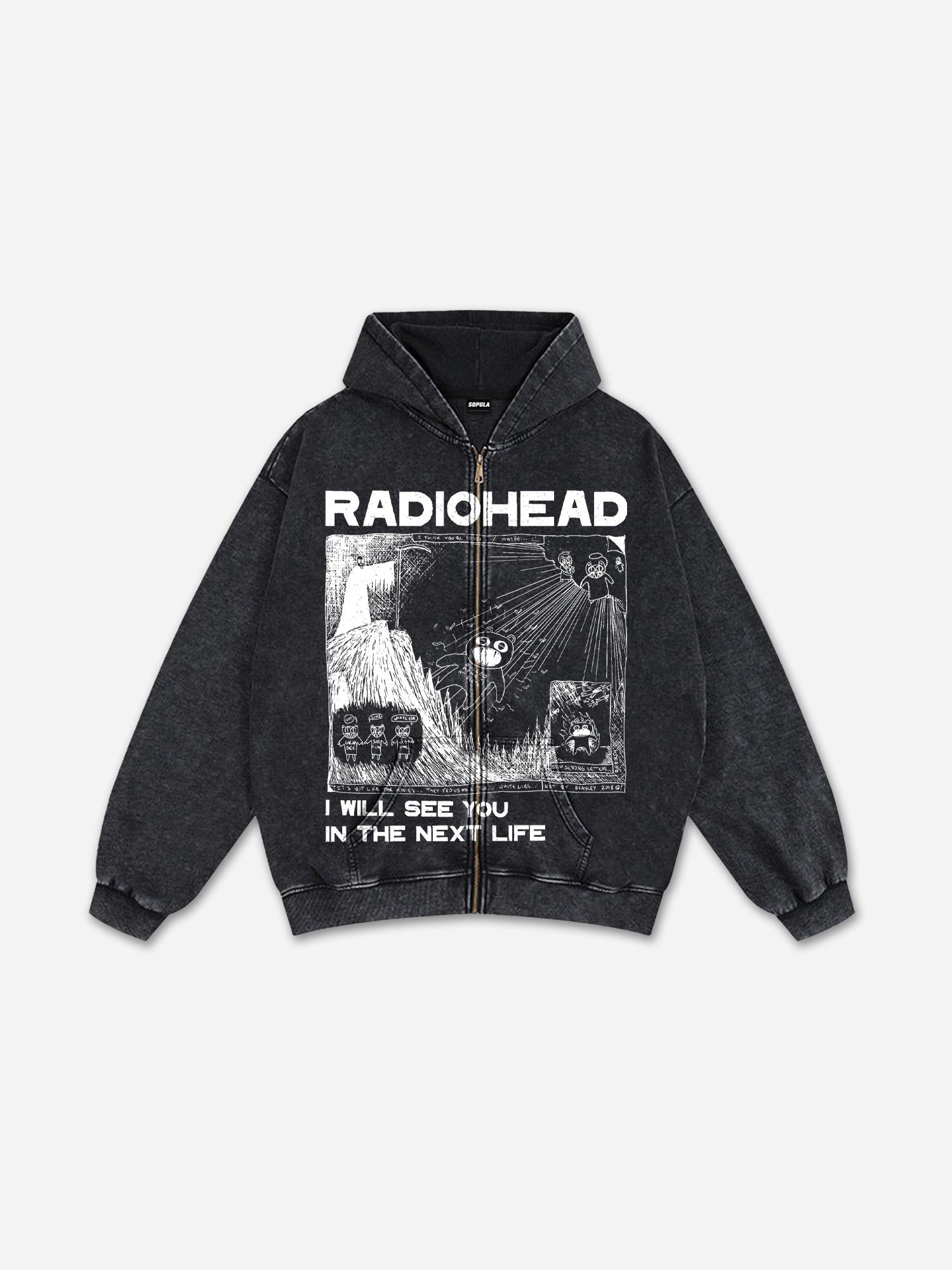 Sopula Richer Than My Opps Graphics Cropped Hoodie Product Image