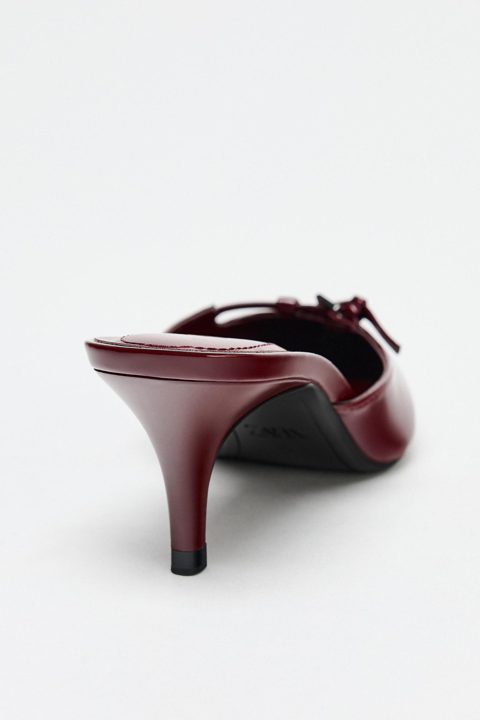 PATENT FINISH BUCKLED MULES Product Image