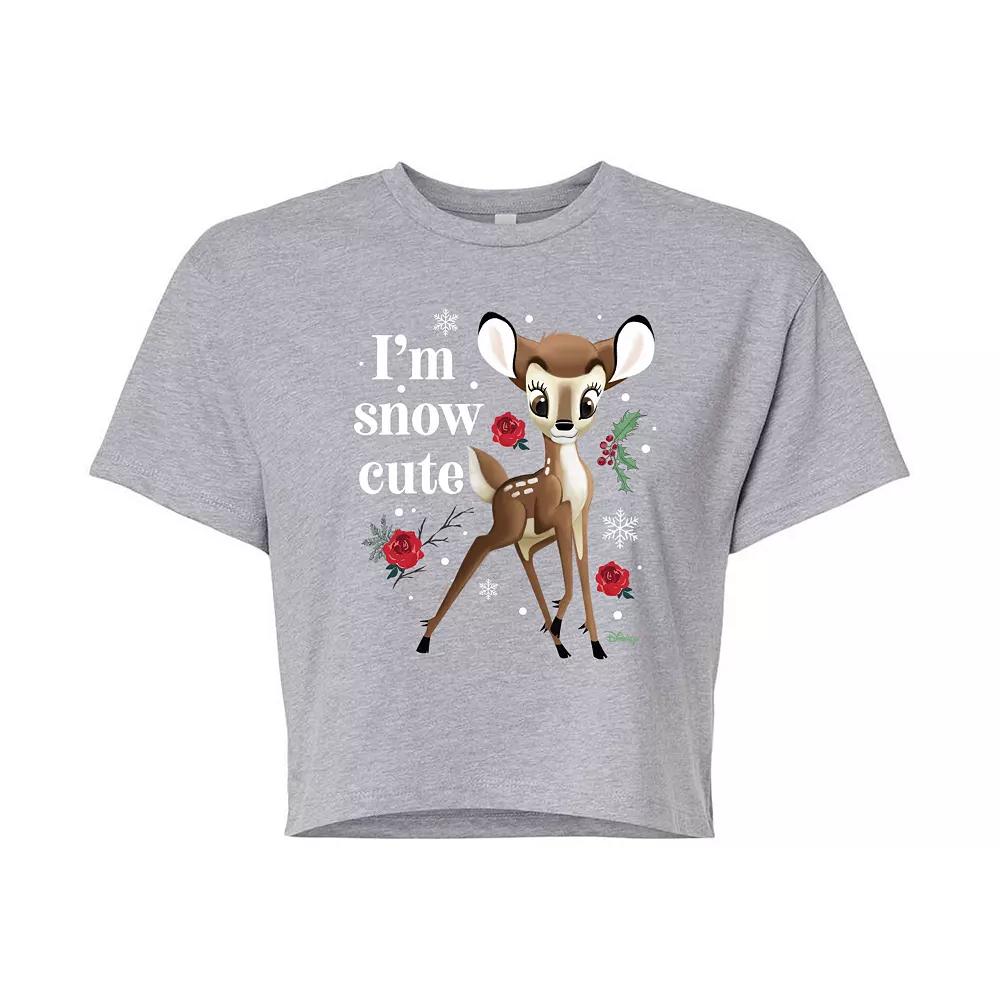 Disney's Bambi Women's I'm Snow Cute Cropped Tee, Girl's,  Product Image