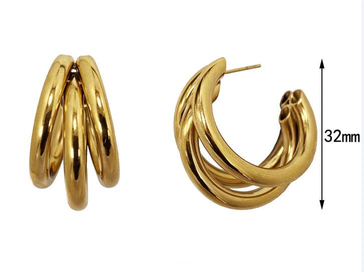 Dina Hoop Earrings Product Image