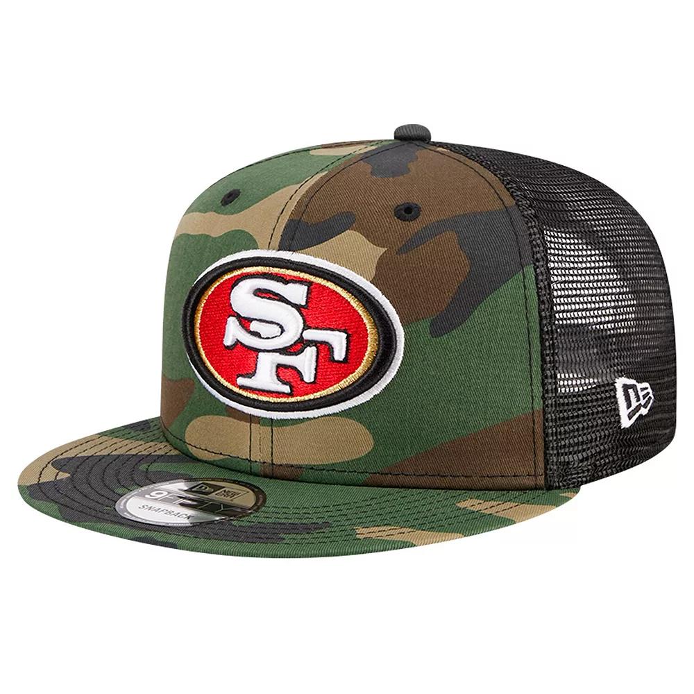 Men's New Era Camo San Francisco 49ers  Main Trucker 9FIFTY Snapback Hat, Green Product Image