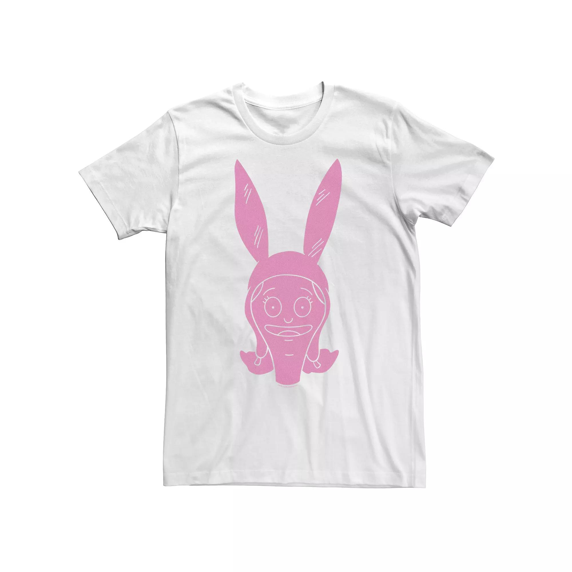 Men's Bob's Burgers Louise Pink Hue Big Head Portrait Tee,  Product Image