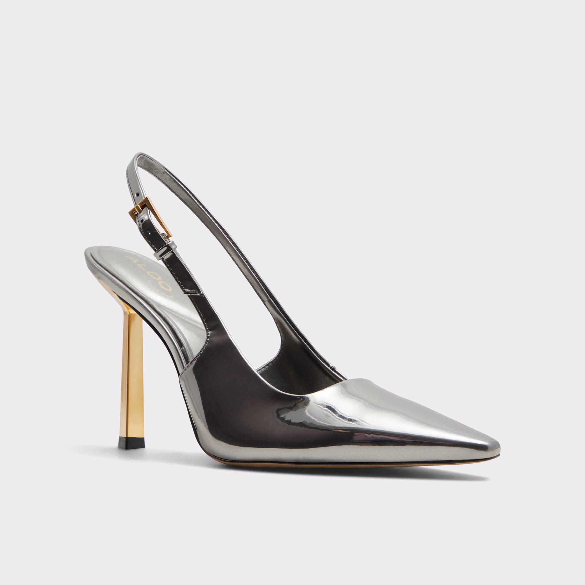 Marysa Pewter Women's Slingbacks | ALDO US Product Image