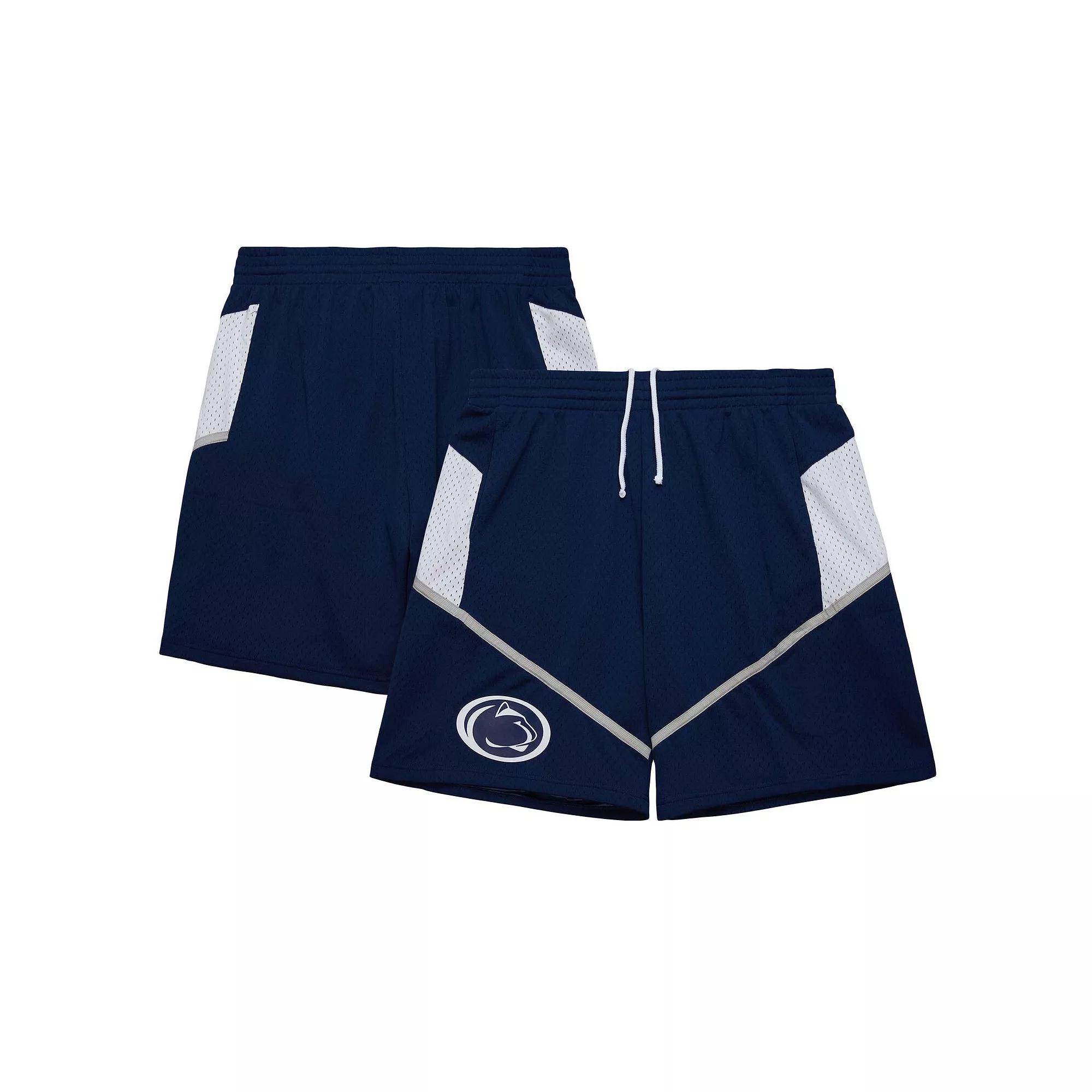 Men's Mitchell & Ness Navy Penn State Nittany Lions 2001/02 Throwback Jersey Shorts,  Product Image