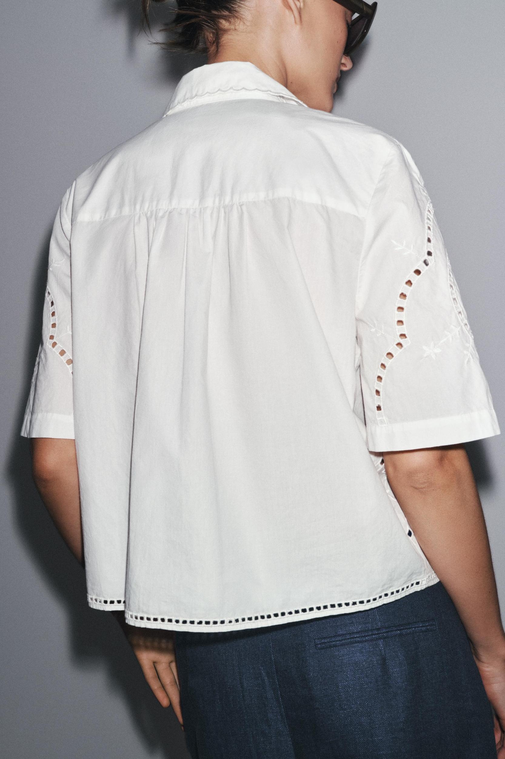 EMBROIDERED SHIRT ZW COLLECTION Product Image