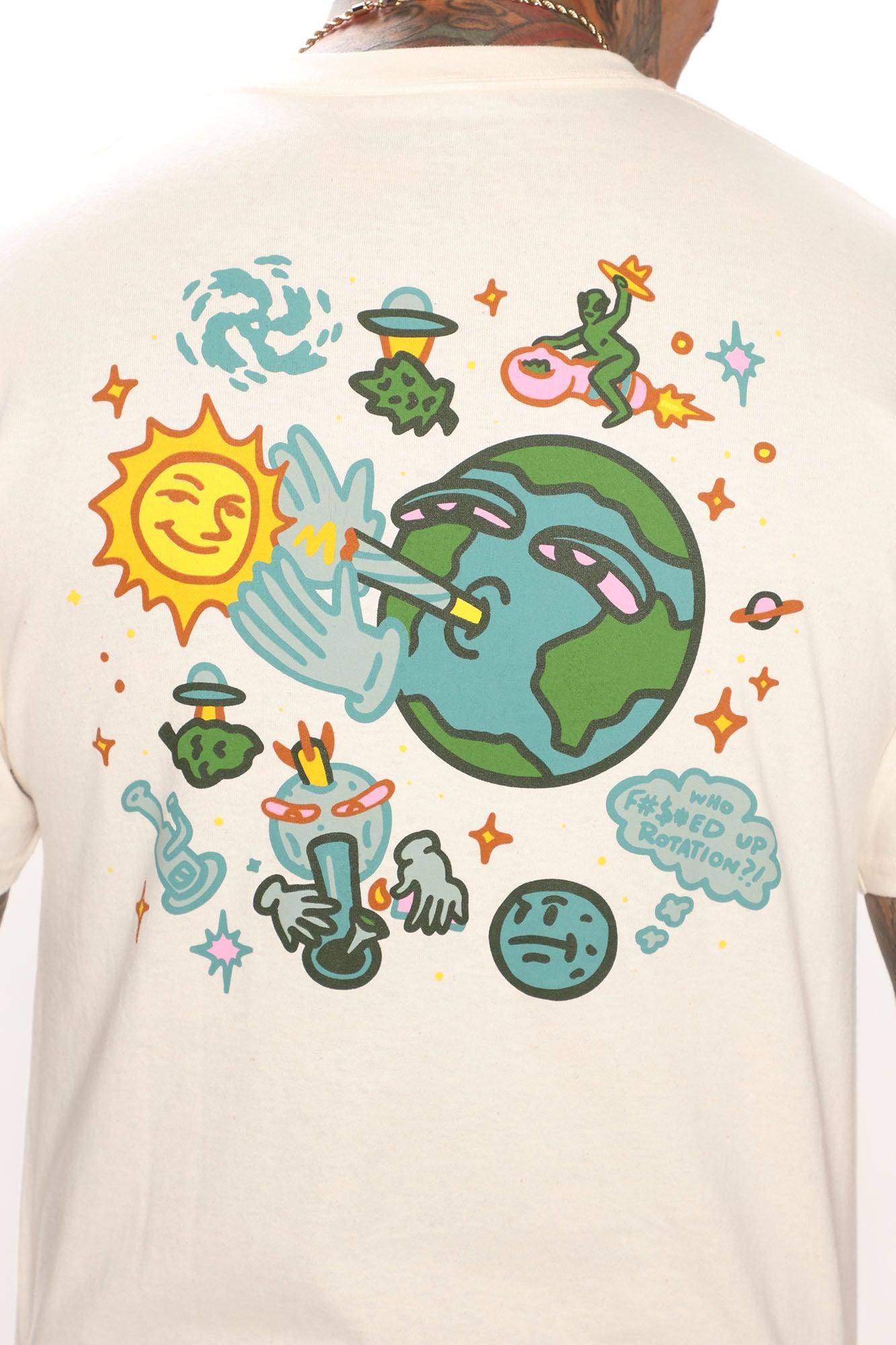 Global Smokin' Short Sleeve Tee - Cream Product Image