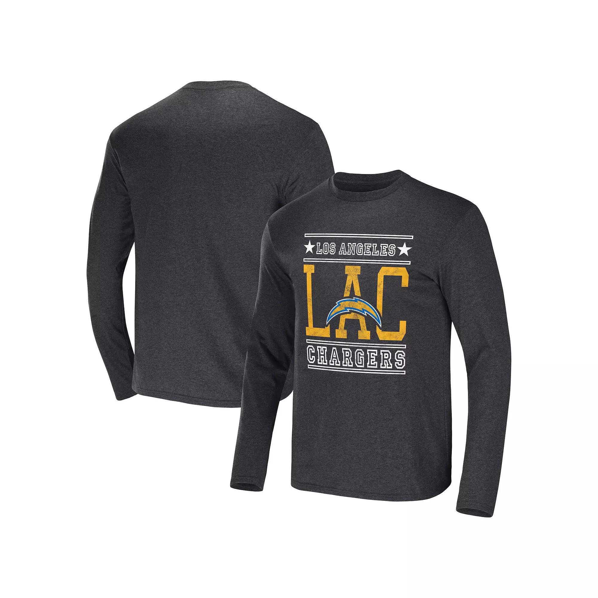 Men's NFL x Darius Rucker Collection by Fanatics Heathered Charcoal Las Vegas Raiders Long Sleeve T-Shirt, Size: Medium, Lvr Charco Product Image