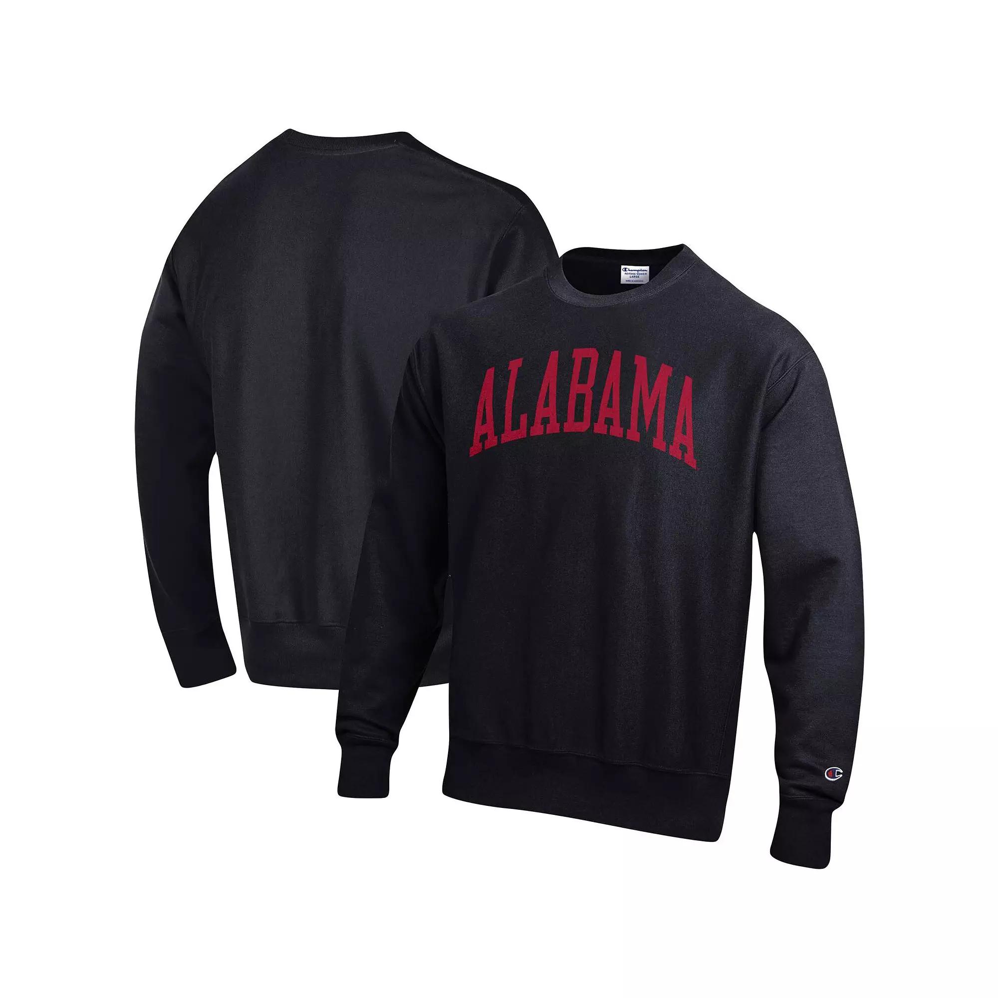 Men's Champion Black Maryland Terrapins Arch Reverse Weave Pullover Sweatshirt,  Product Image