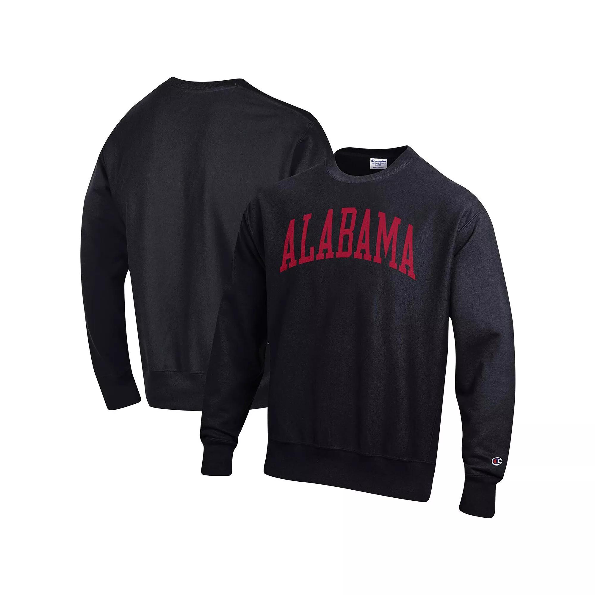 Men's Champion Black Maryland Terrapins Arch Reverse Weave Pullover Sweatshirt,  Product Image