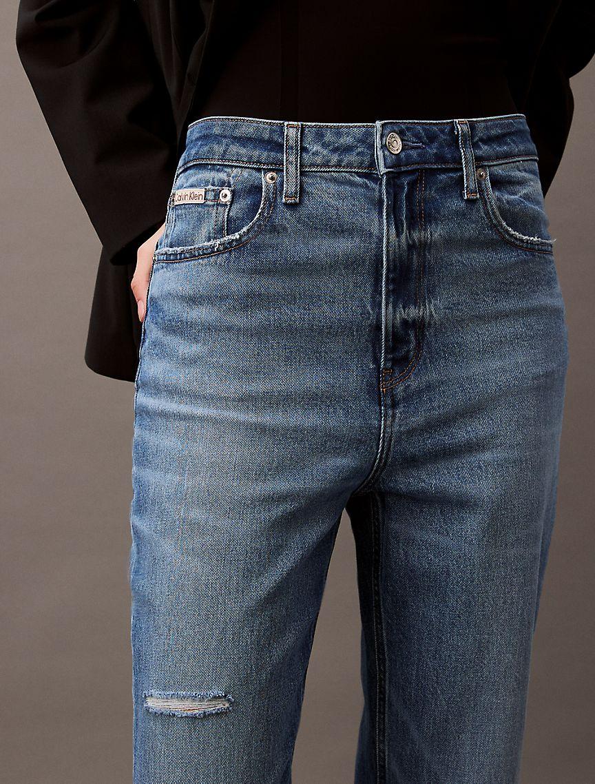 High Rise Straight Jeans Product Image