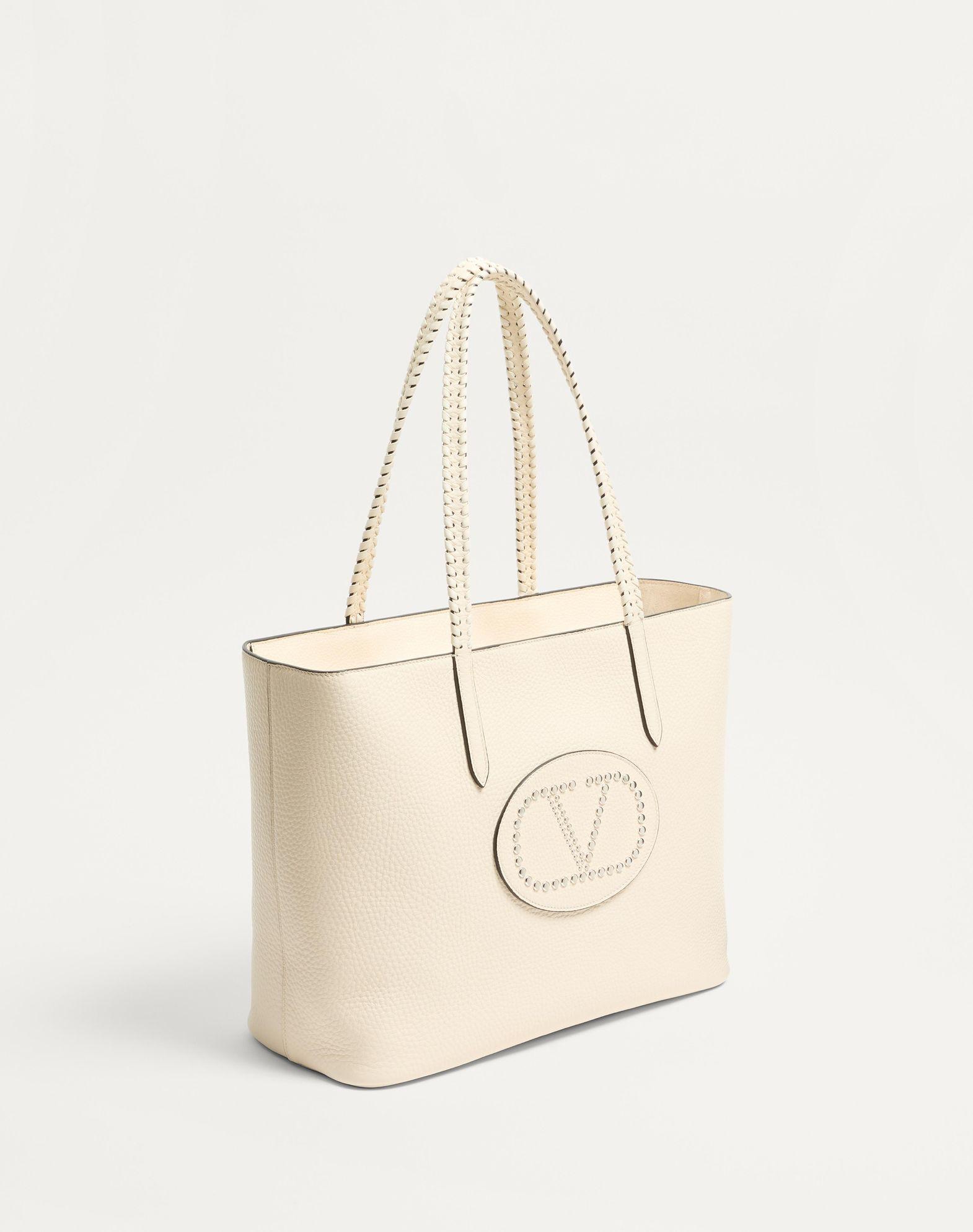 Valentino Garavani Nellcôte Shopping Bag In Grainy Calfskin Product Image