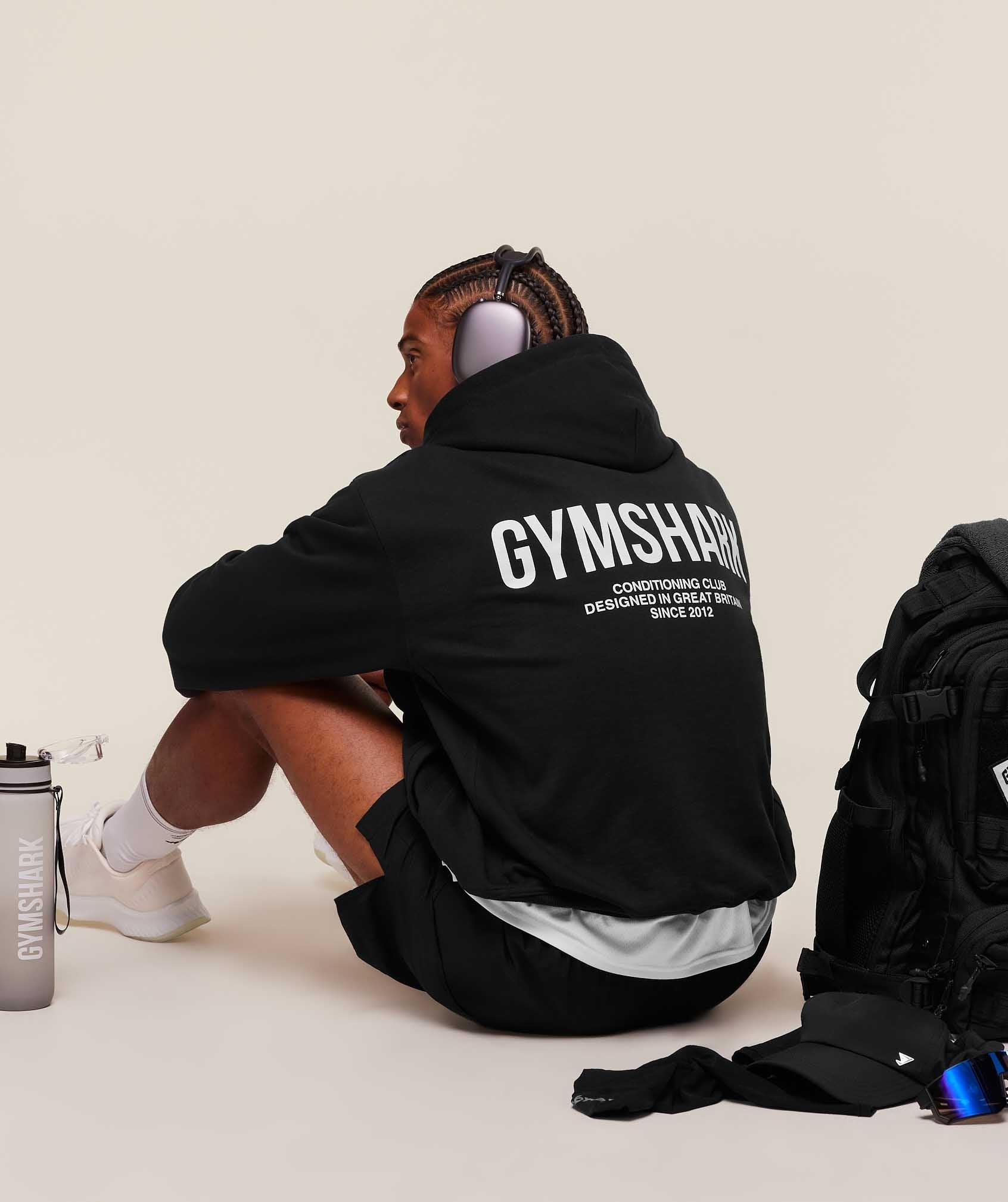 Gymshark Conditioning Club Hoodie - Black Male Product Image