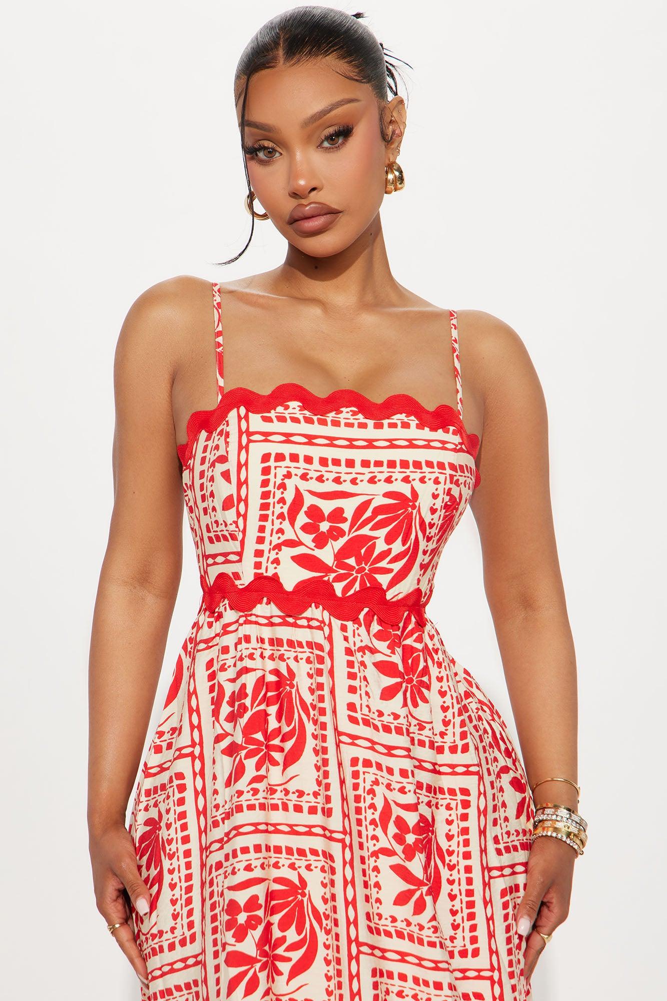 Marissa Maxi Dress - Orange/combo Female Product Image