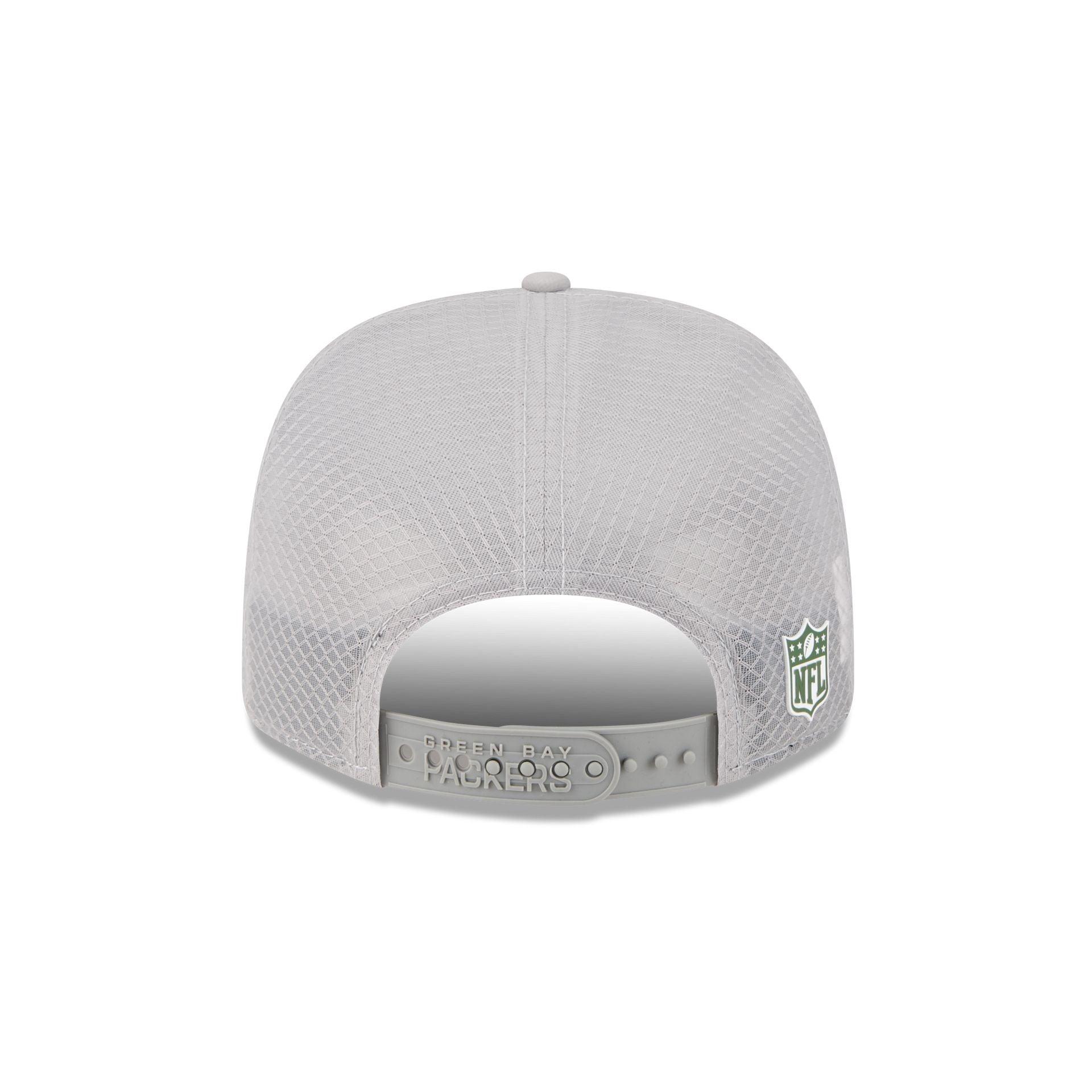 Green Bay Packers 2025 Sideline Hot Weather Gray 9SEVENTY Trucker Hat Male Product Image