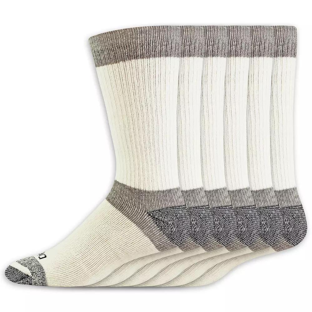 Dickies Men's 6pk Max Cushion Crew Socks - Black 6-12: Midweight, Tagless, Solid Pattern Product Image