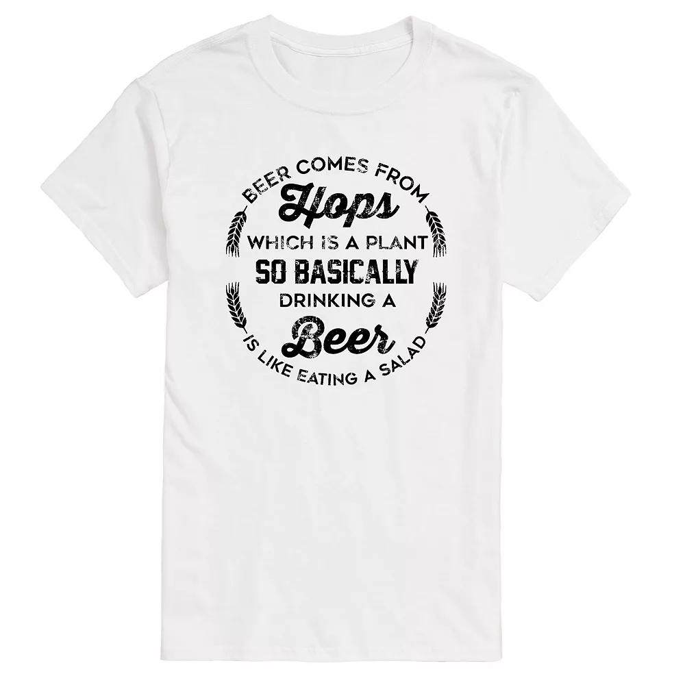 Men's Beer Comes From Hops Graphic Tee,  Product Image
