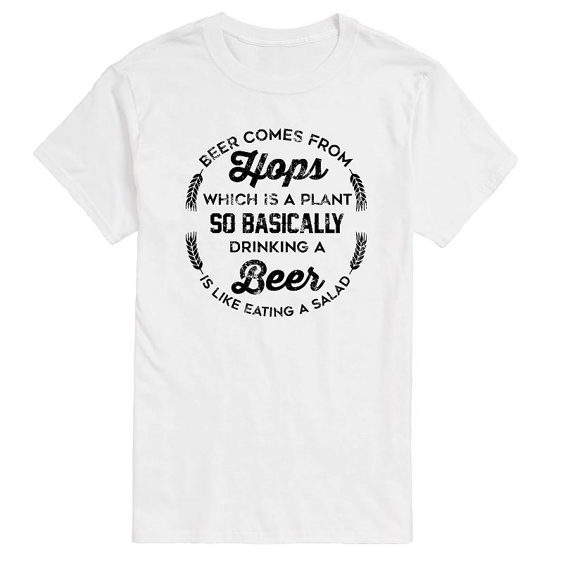 Men's Beer Comes From Hops Graphic Tee,  Product Image