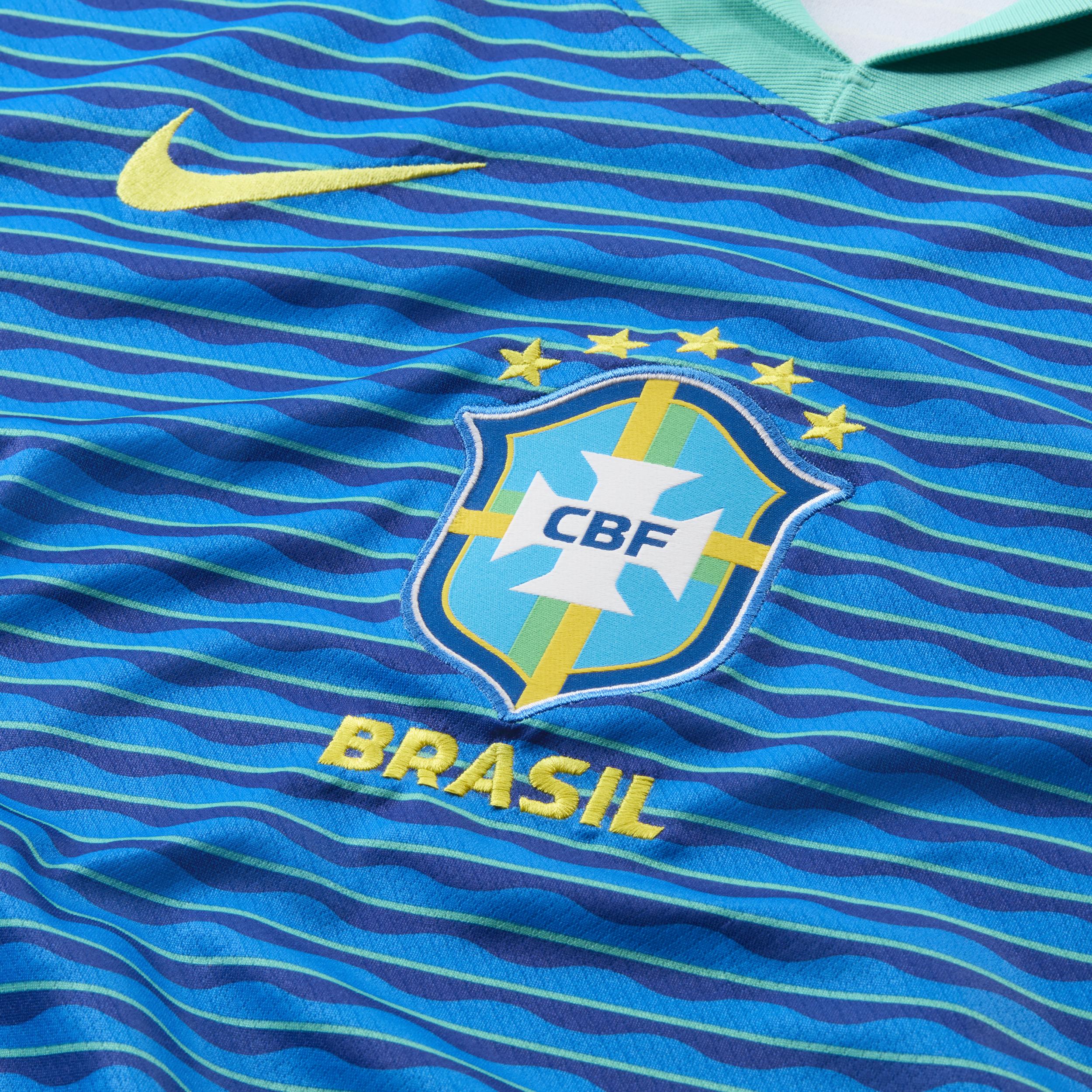 Brazil 2024 Stadium Away Nike Mens Dri-FIT Soccer Replica Jersey | FJ4283-458 Product Image