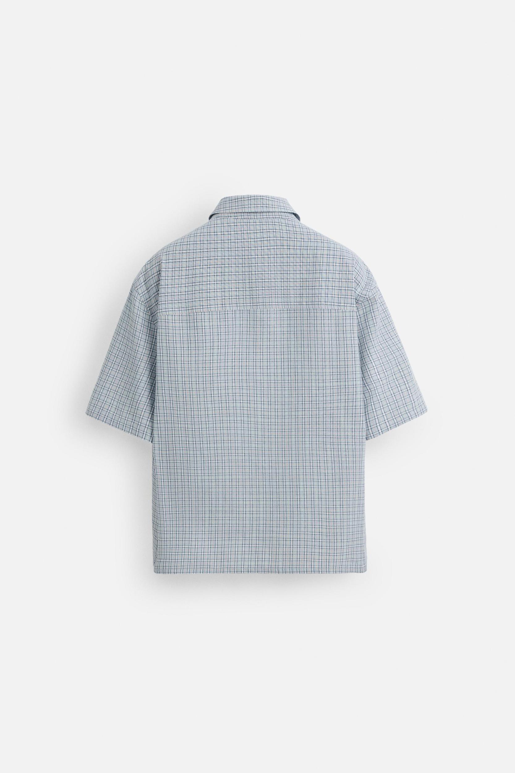 RELAXED FIT PLAID SHIRT Product Image
