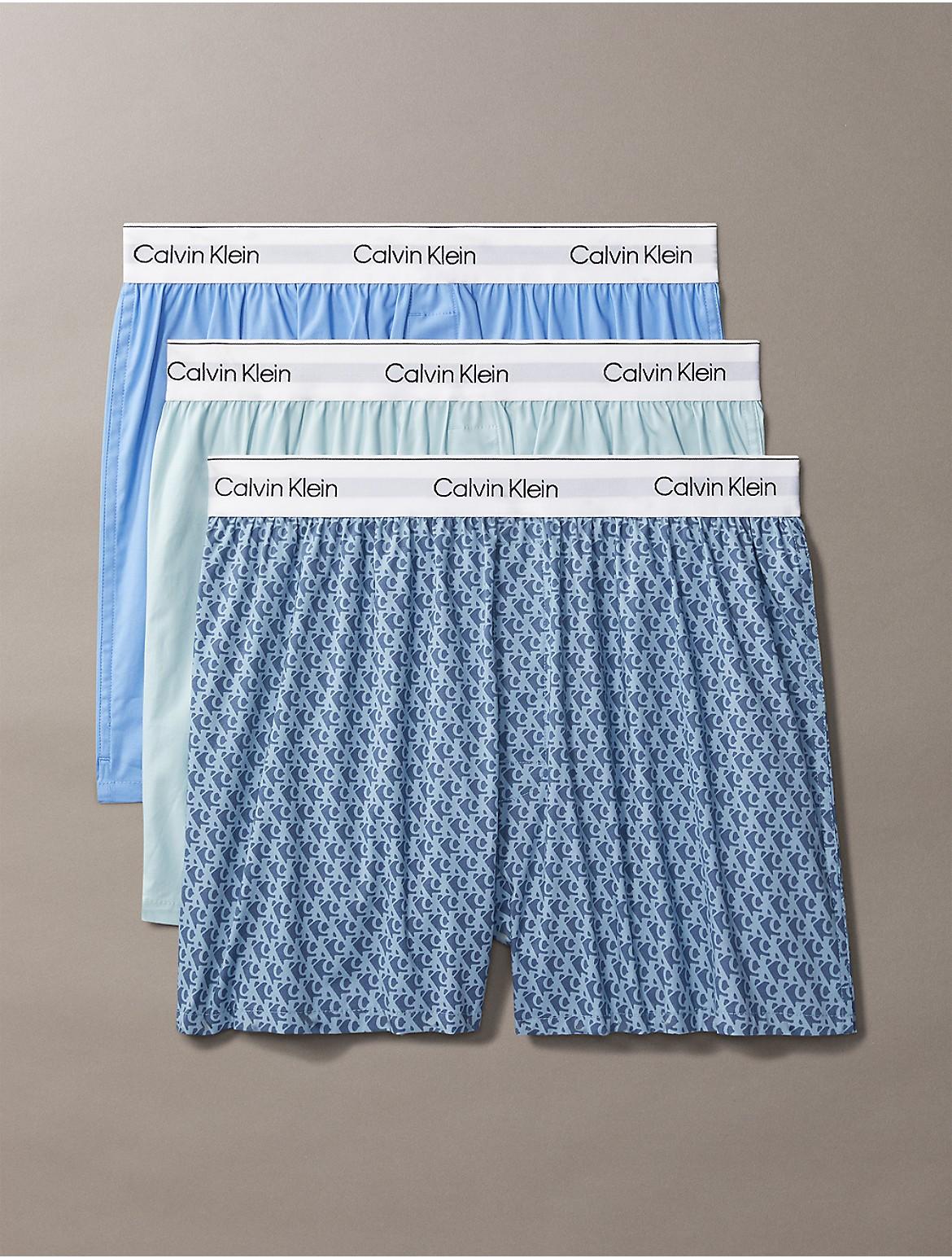 Calvin Klein Mens Icon Cotton Stretch 3-Pack Slim Boxer - Multi Product Image