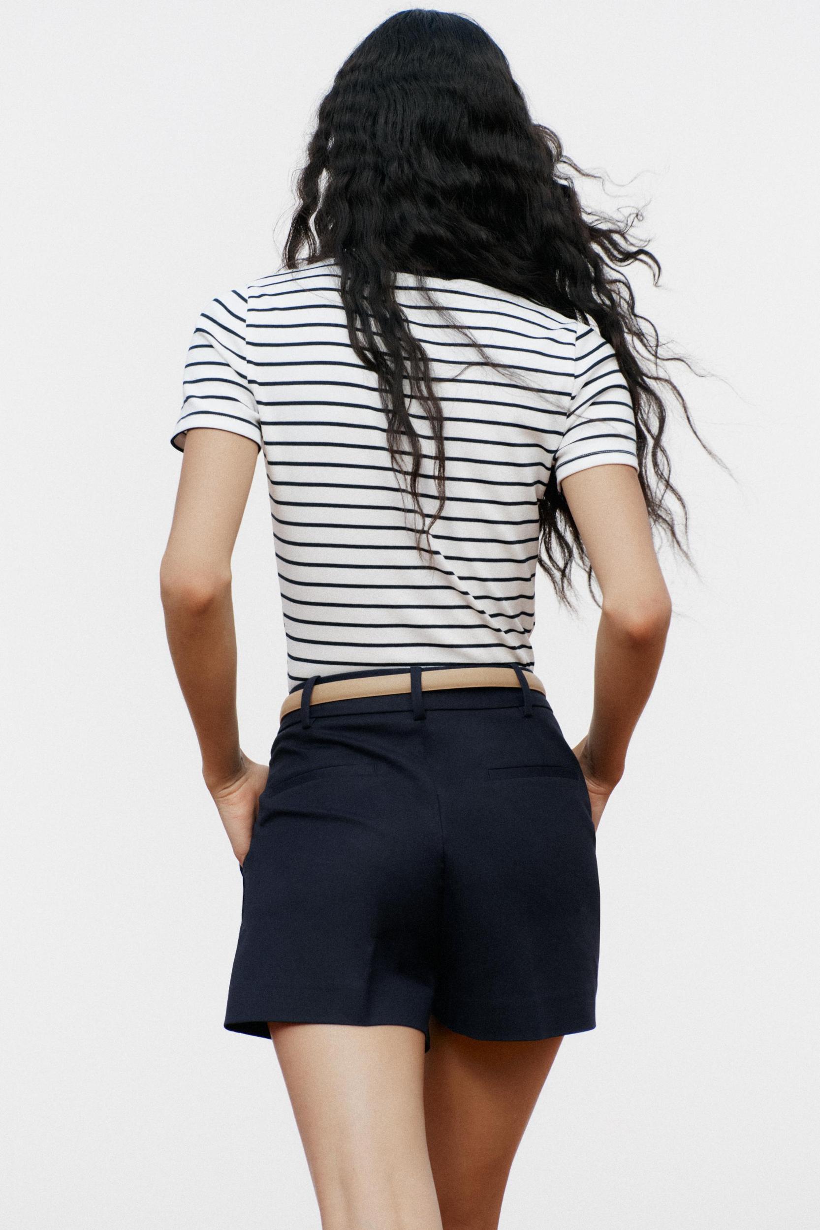 STRIPED BUTTONED TOP Product Image