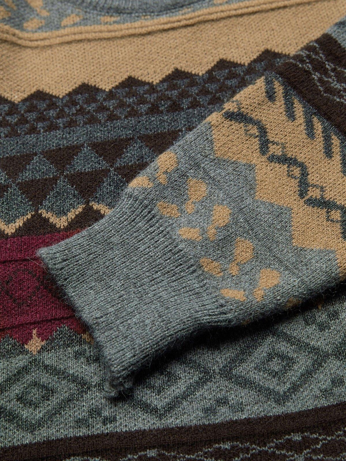 Vintage Jacquard Knit Sweater Product Image